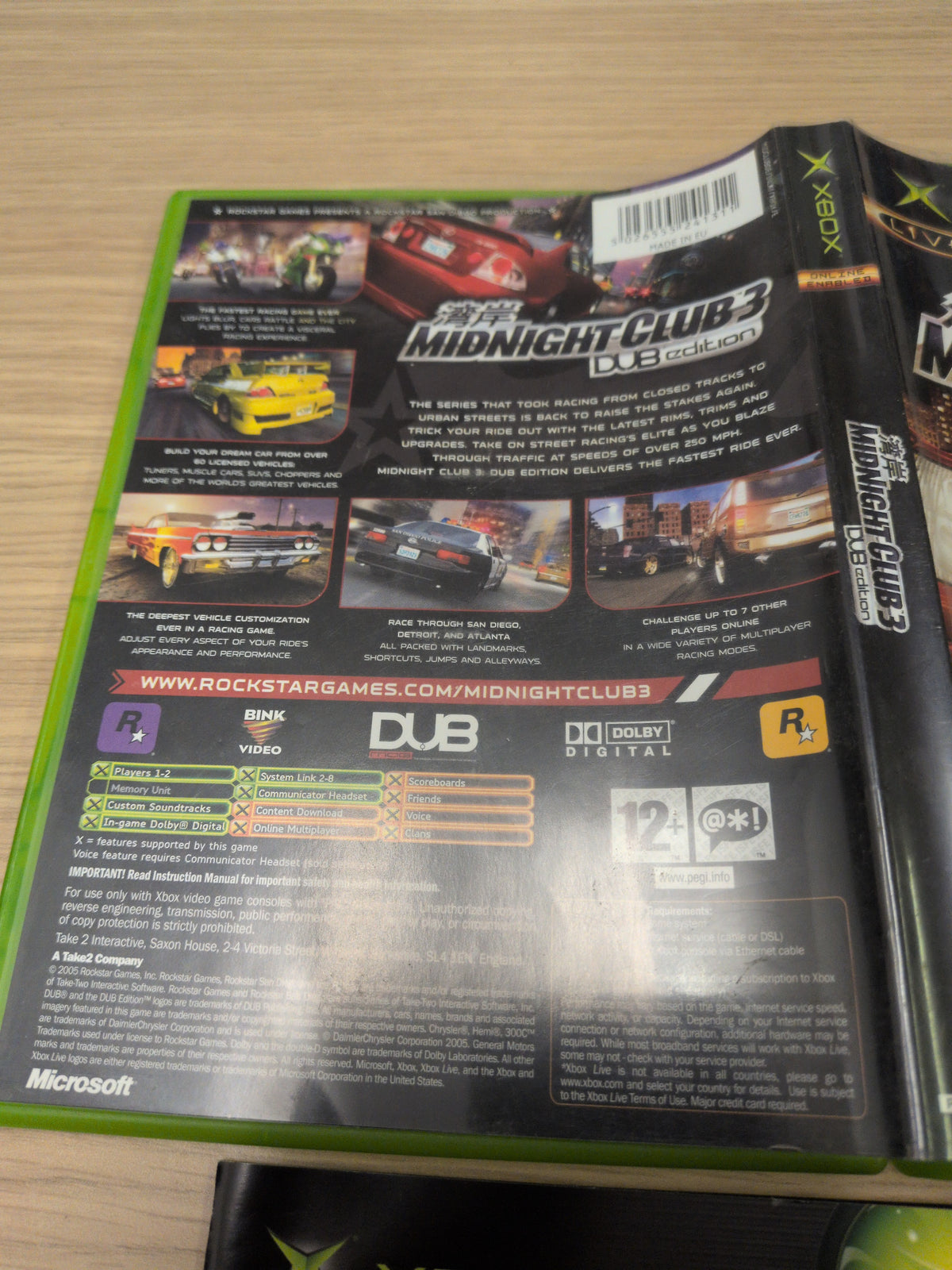 Midnight Club 3: DUB Edition original Xbox game