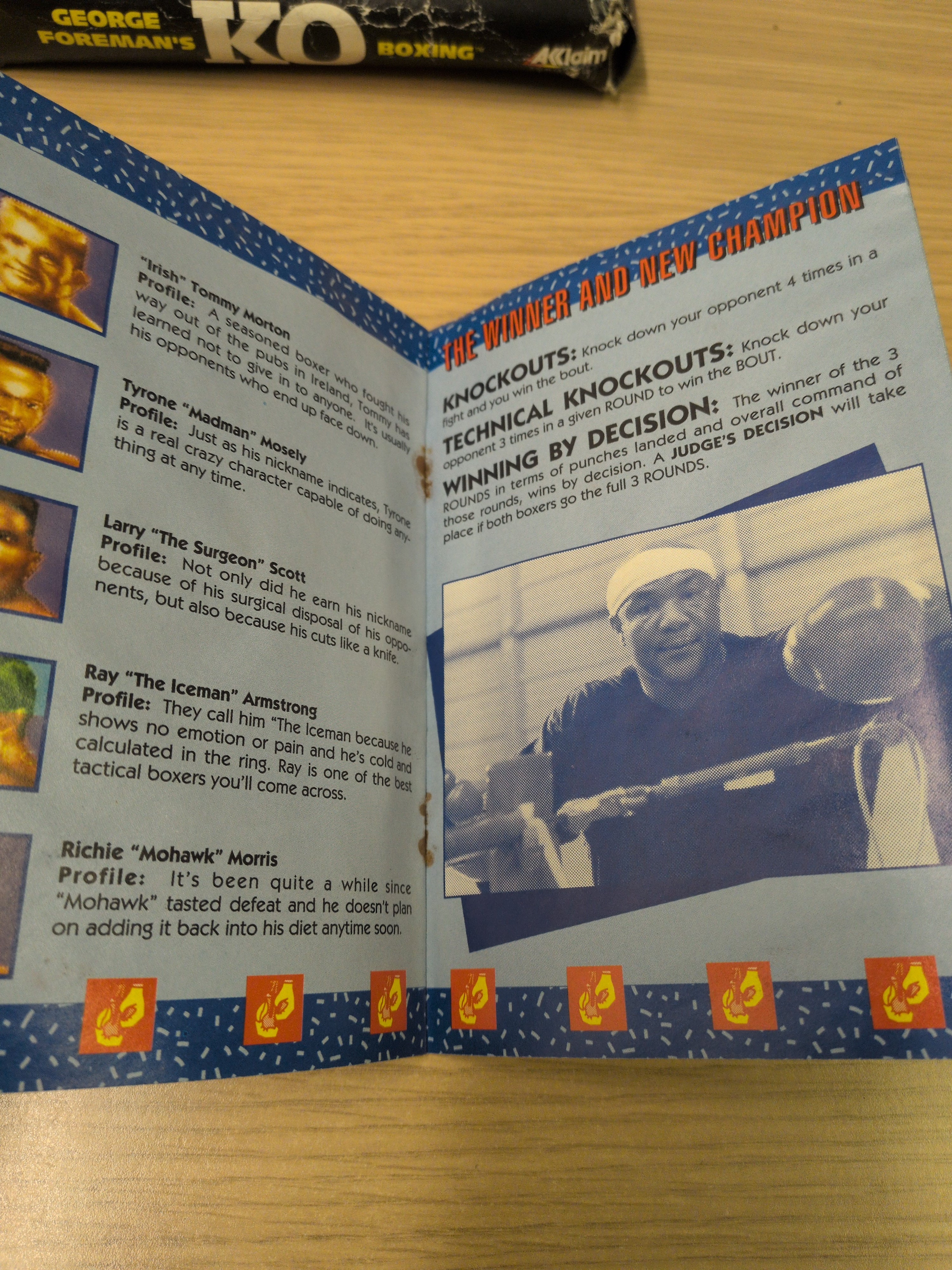 George Foreman's KO Boxing Snes game NTSC