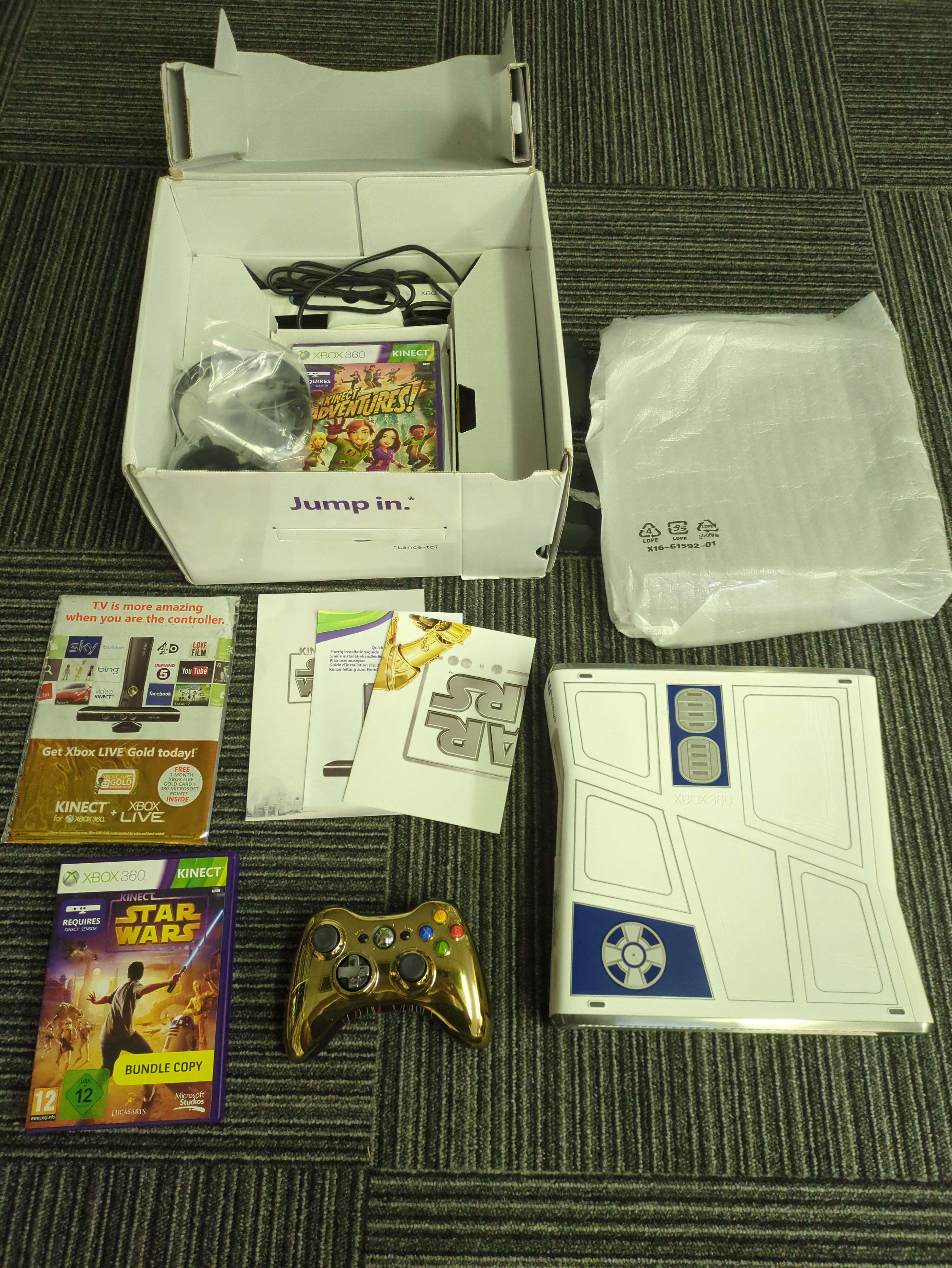 Xbox 360 Limited Edition Kinect Star Wars Console Boxed – retro