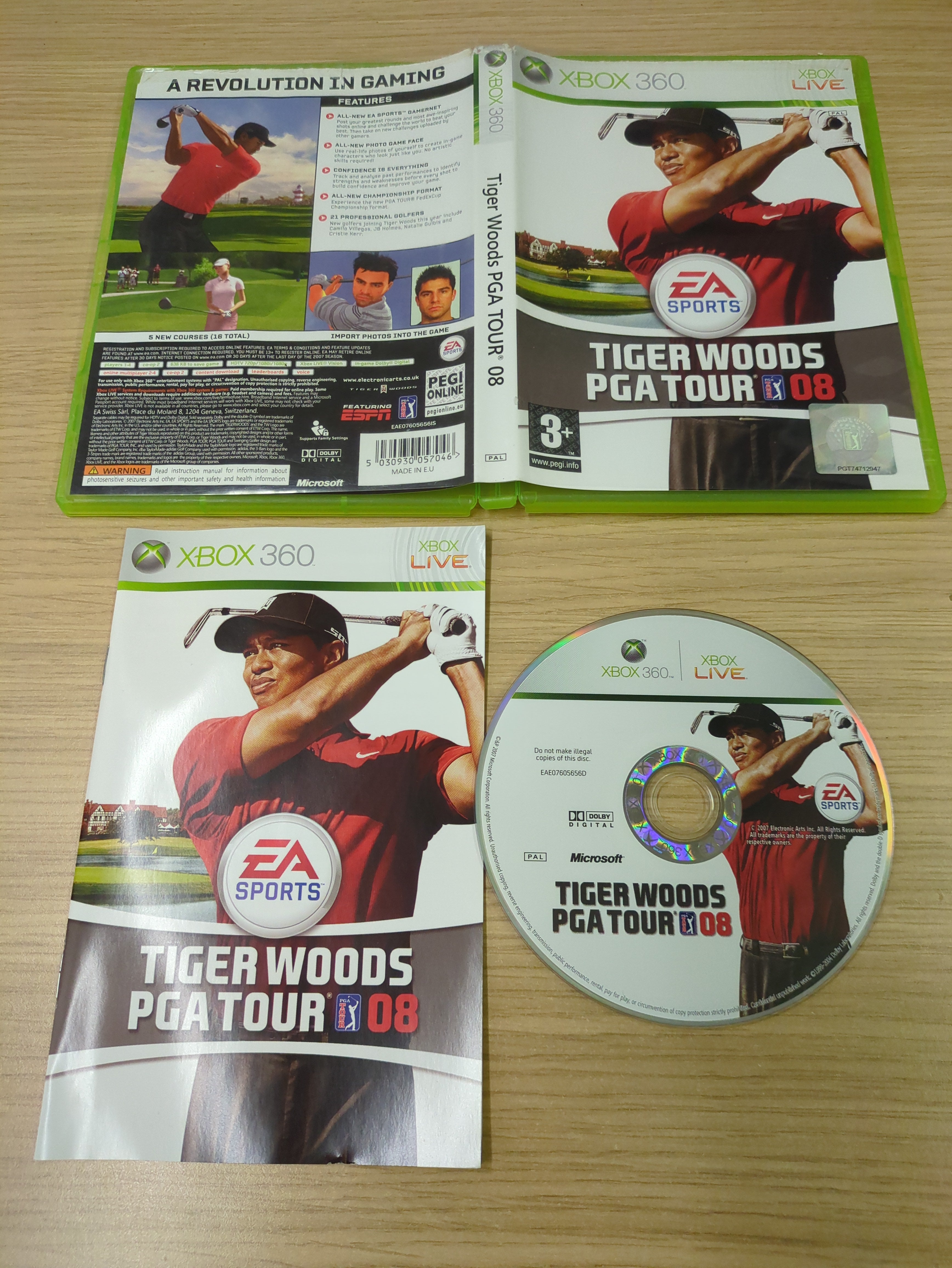 Tiger Woods PGA Tour 08 Xbox 360 game