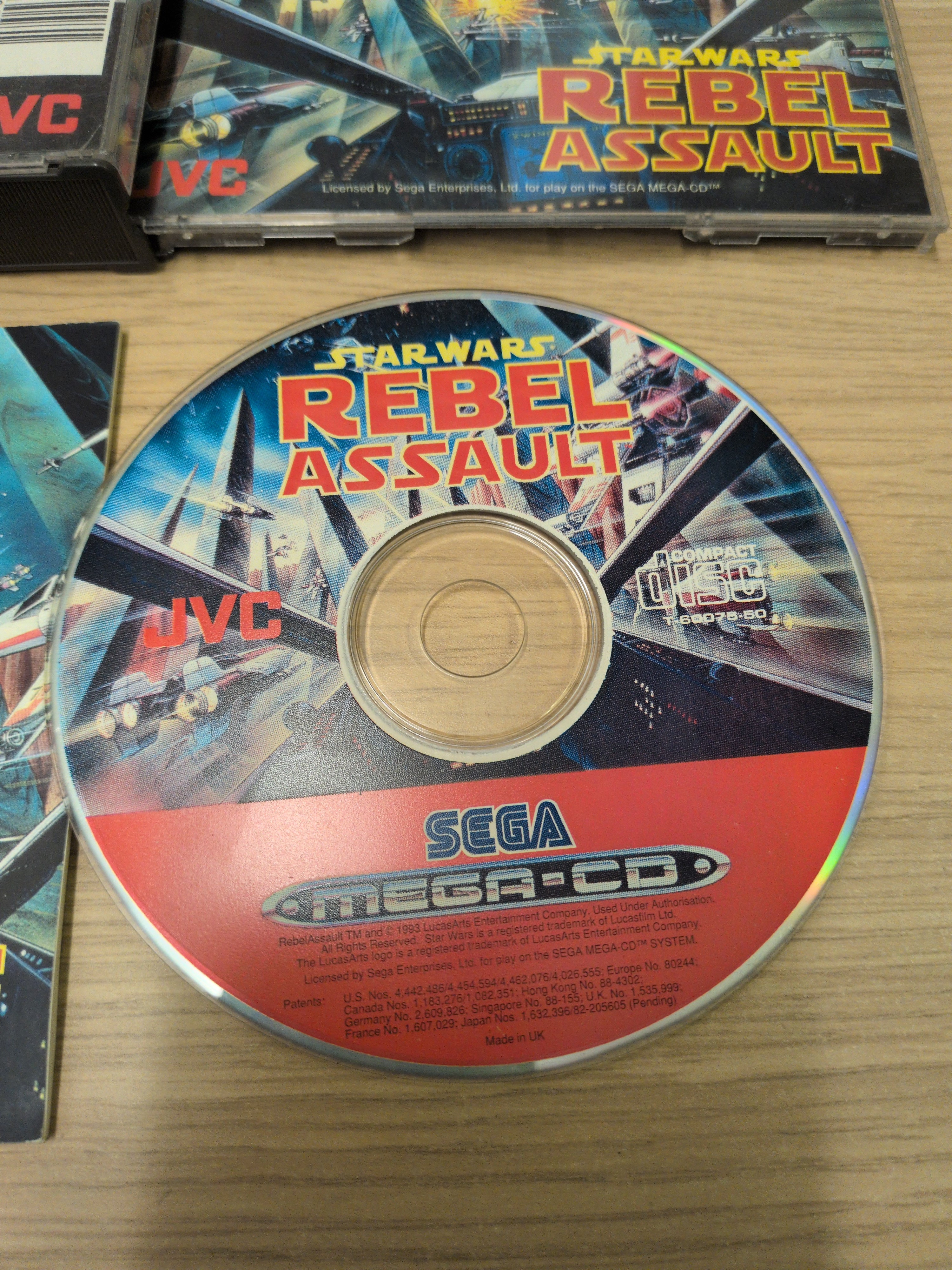 Star Wars: Rebel Assault Sega Mega-CD game