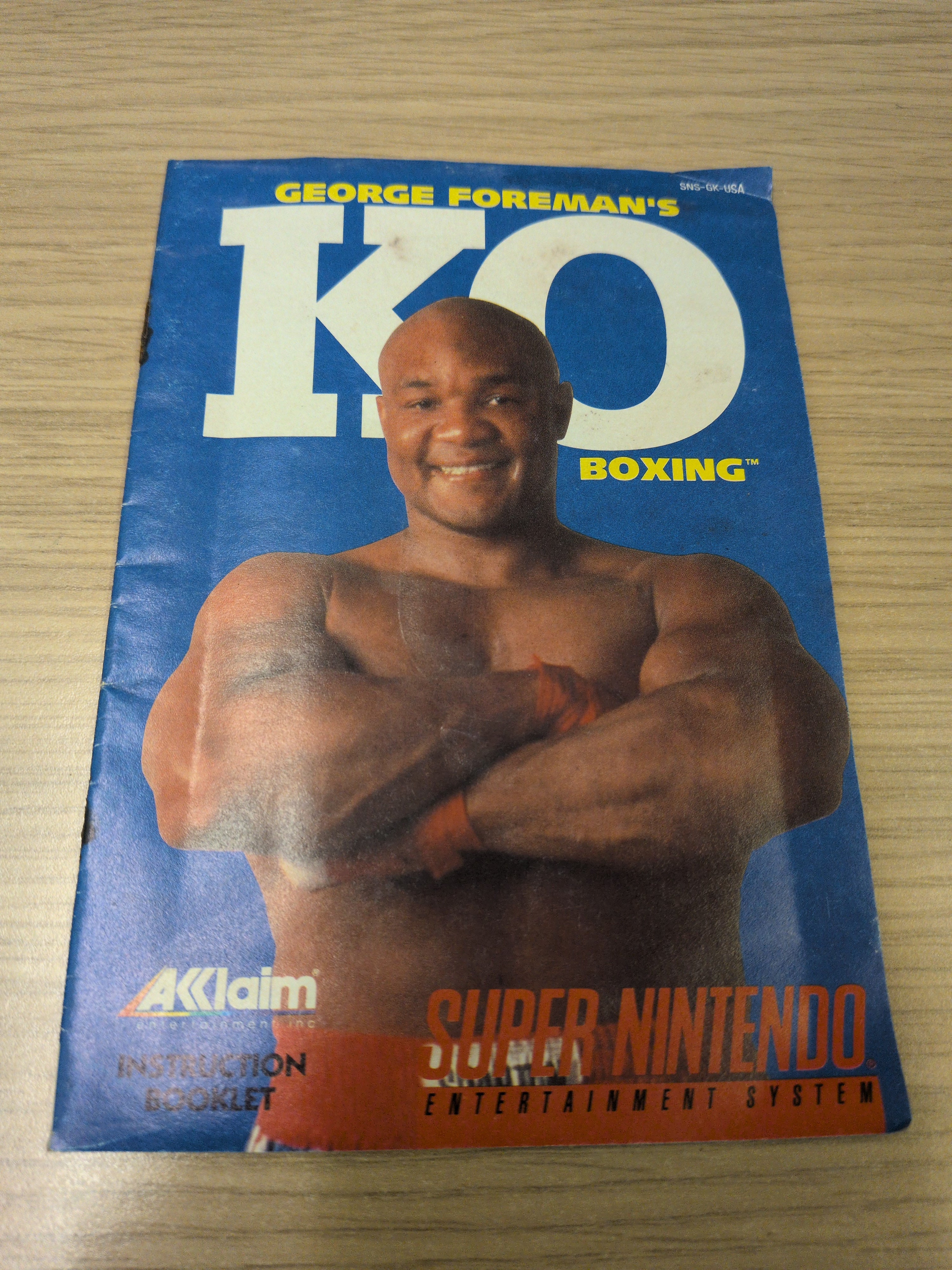 George Foreman's KO Boxing Snes game NTSC