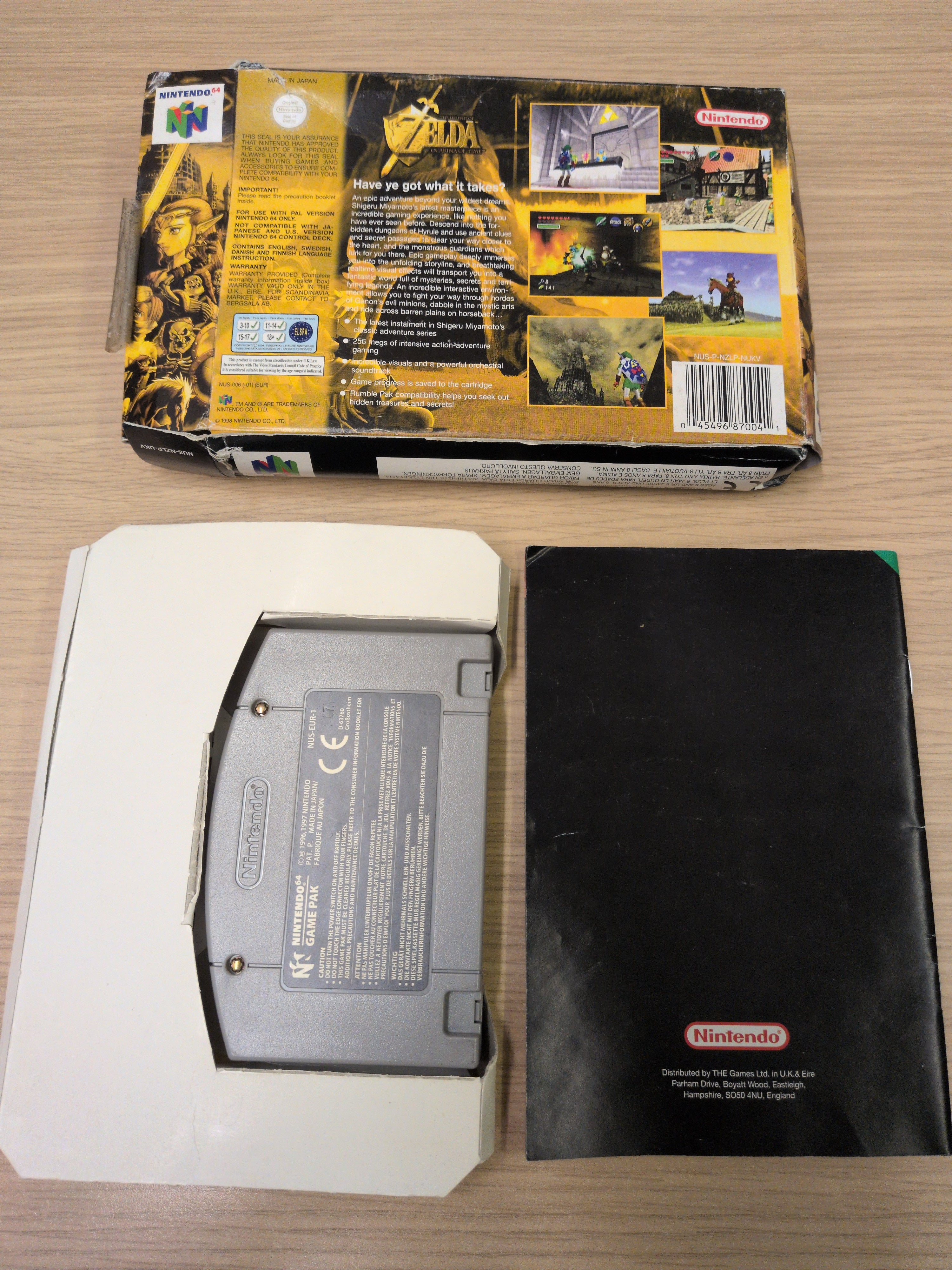 The Legend of Zelda Ocarina of Time Nintendo N64 game