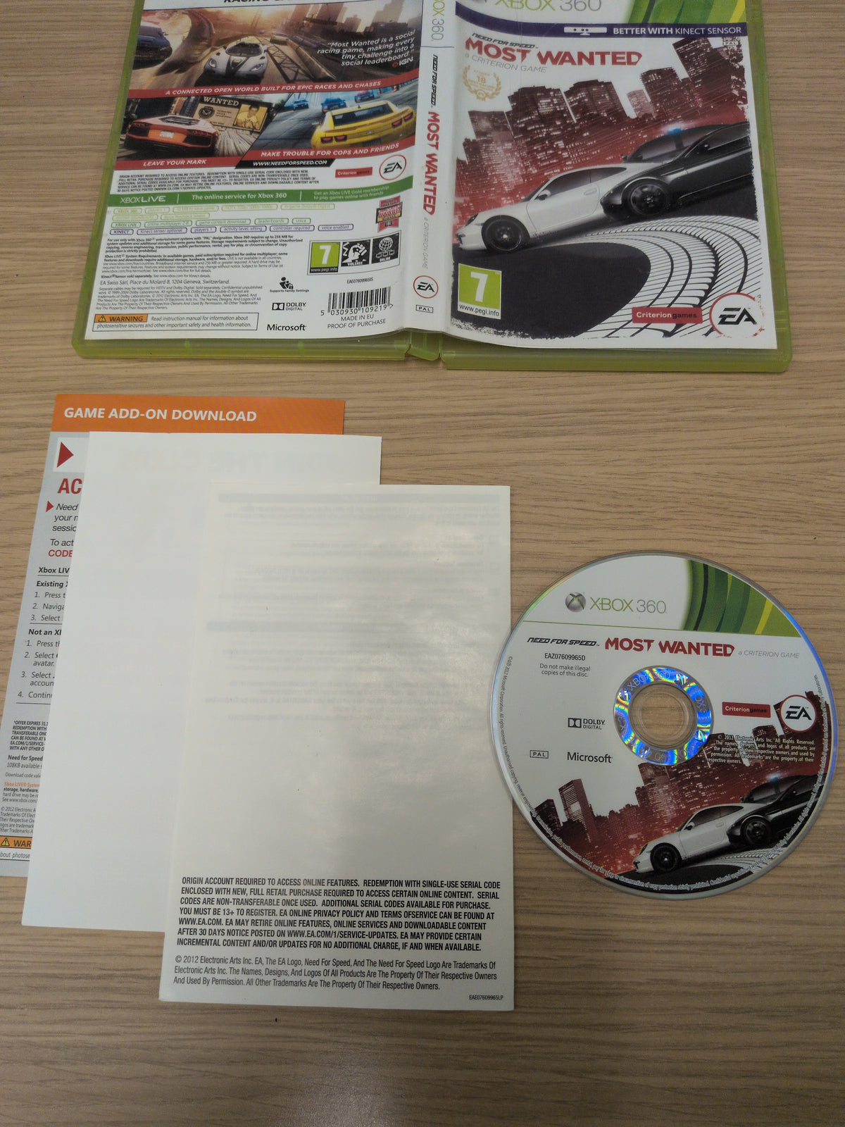 Need For Speed Most Wanted Xbox 360 game