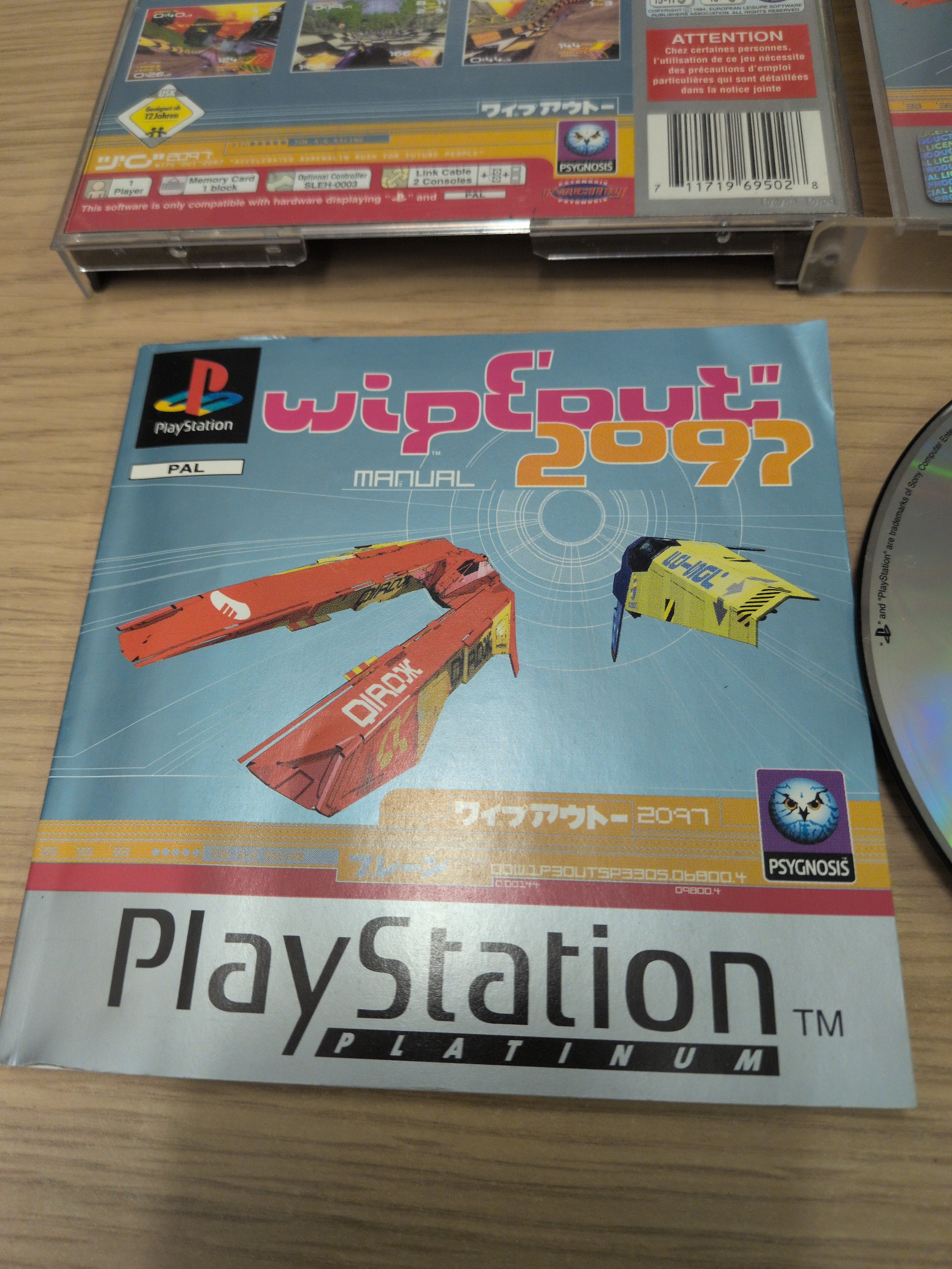 Wipeout 2097 Platinum Sony PS1 game
