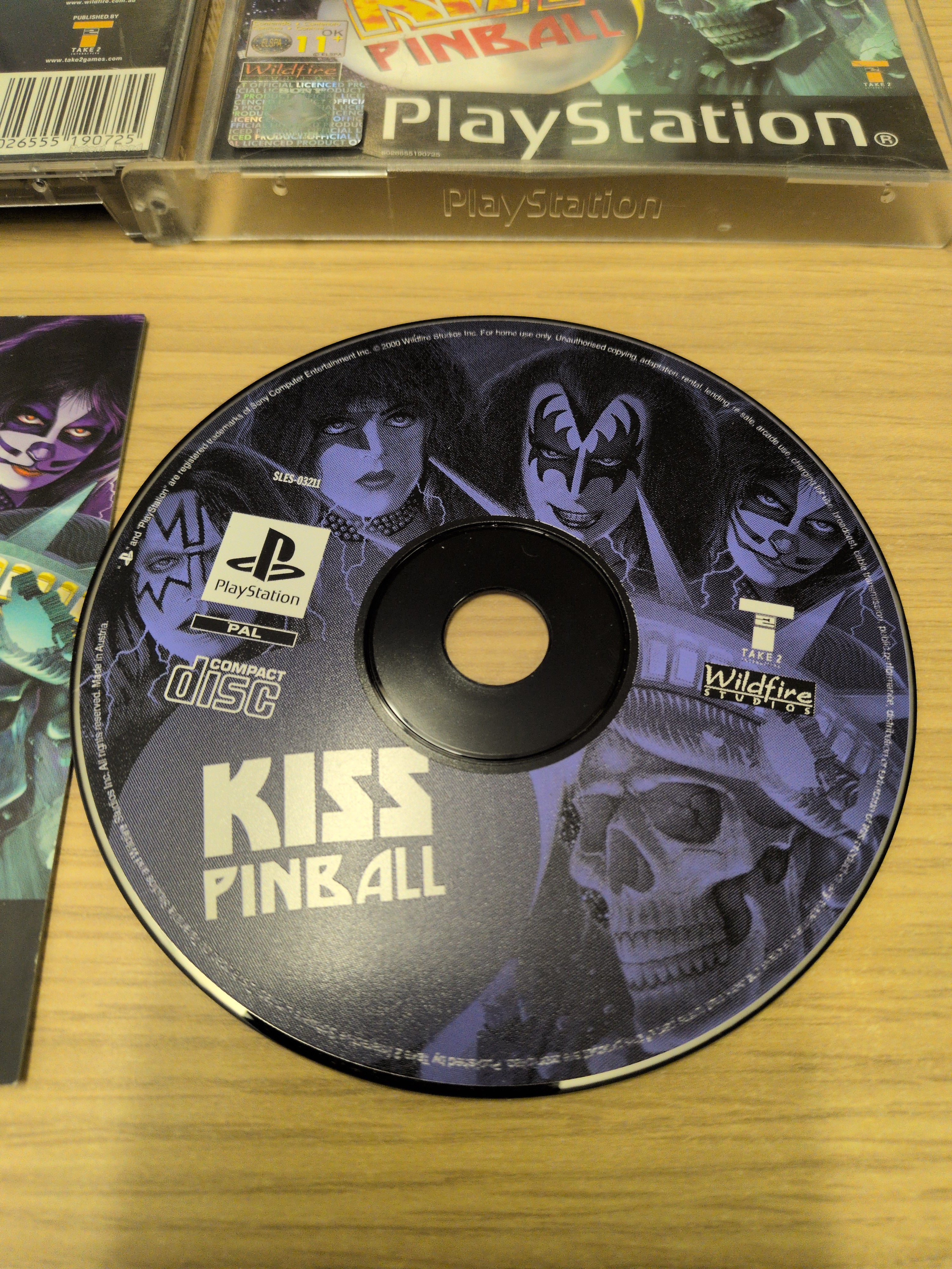 KISS Pinball Sony PS1 game