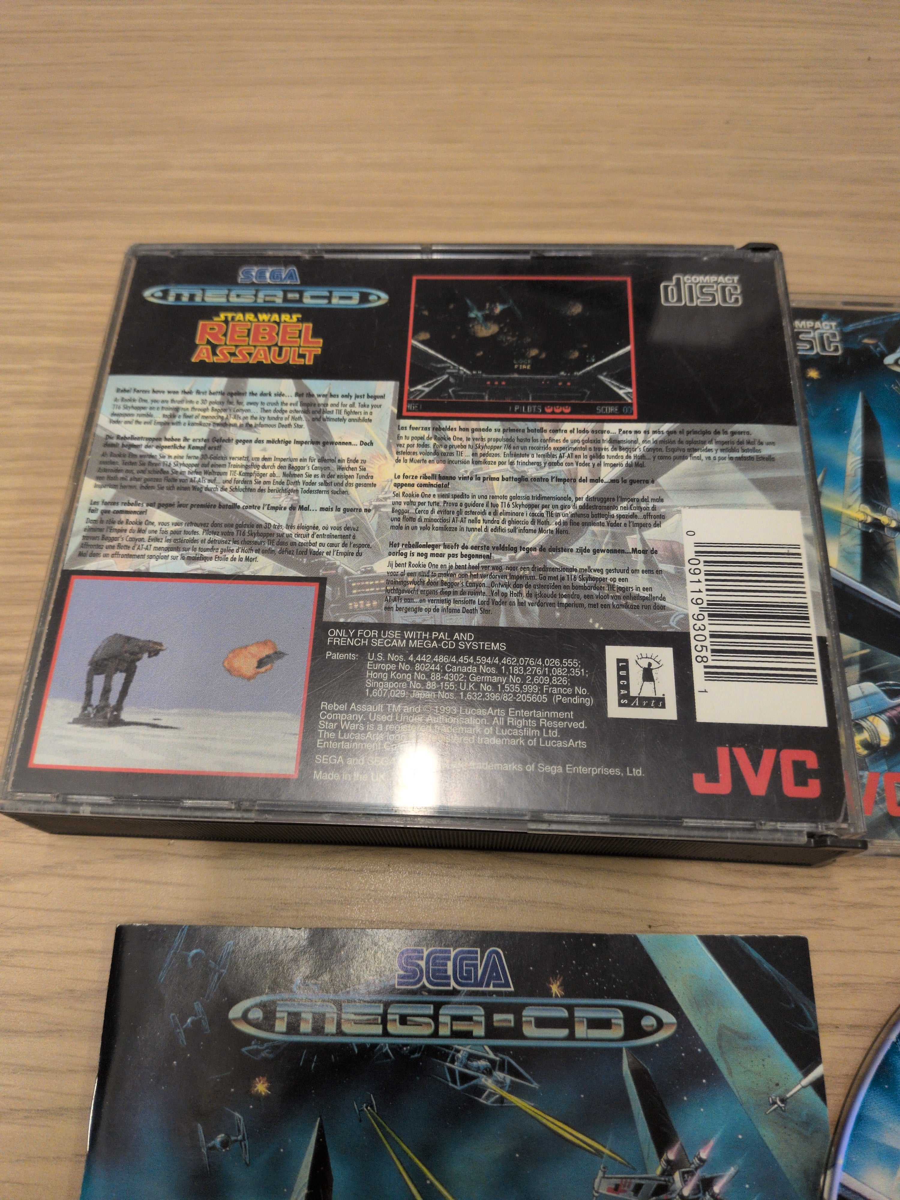 Star Wars: Rebel Assault Sega Mega-CD game
