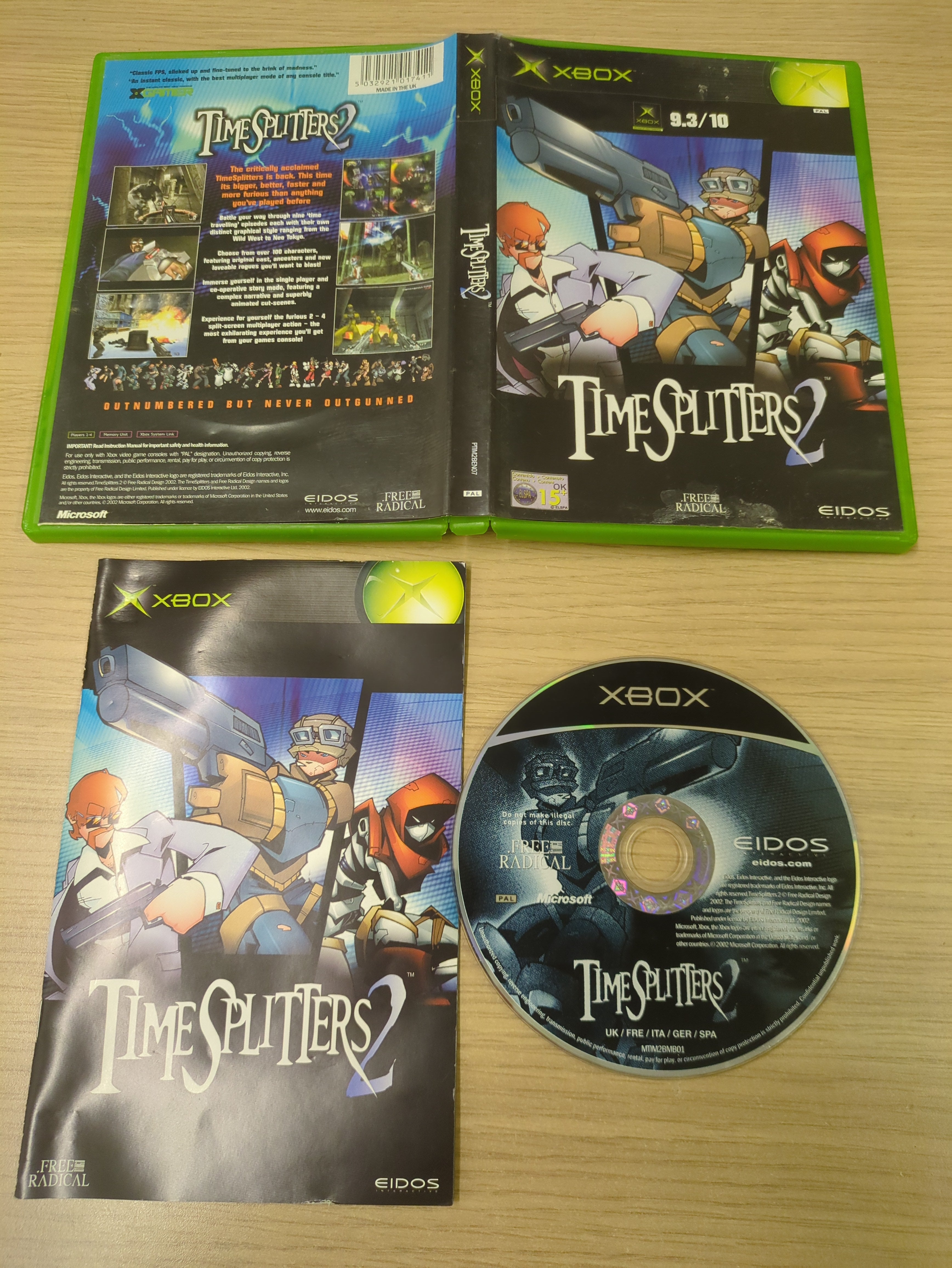 TimeSplitters 2 original Xbox game