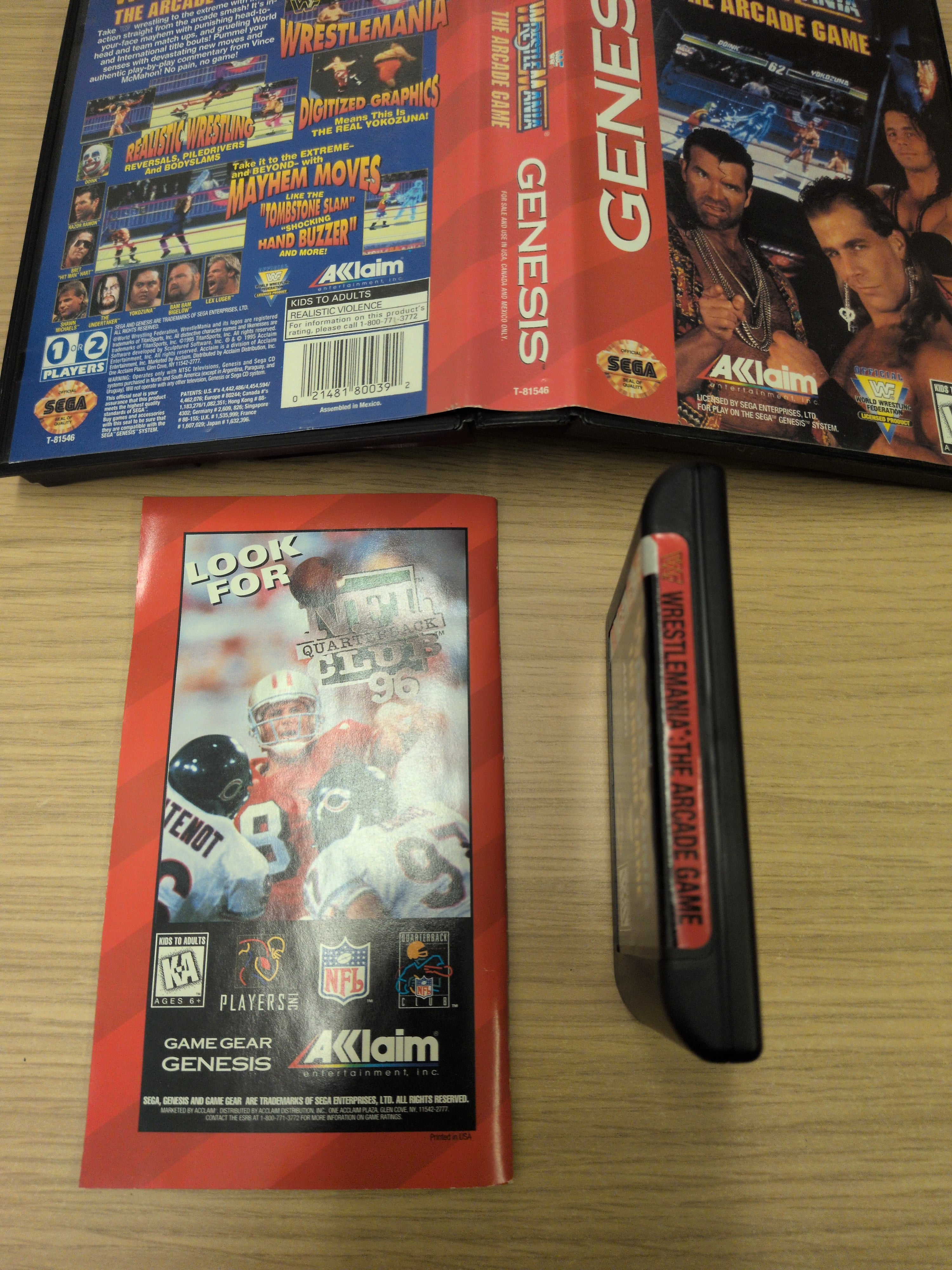 WWF Wrestlemania: The Arcade Game Sega Mega Drive Genesis