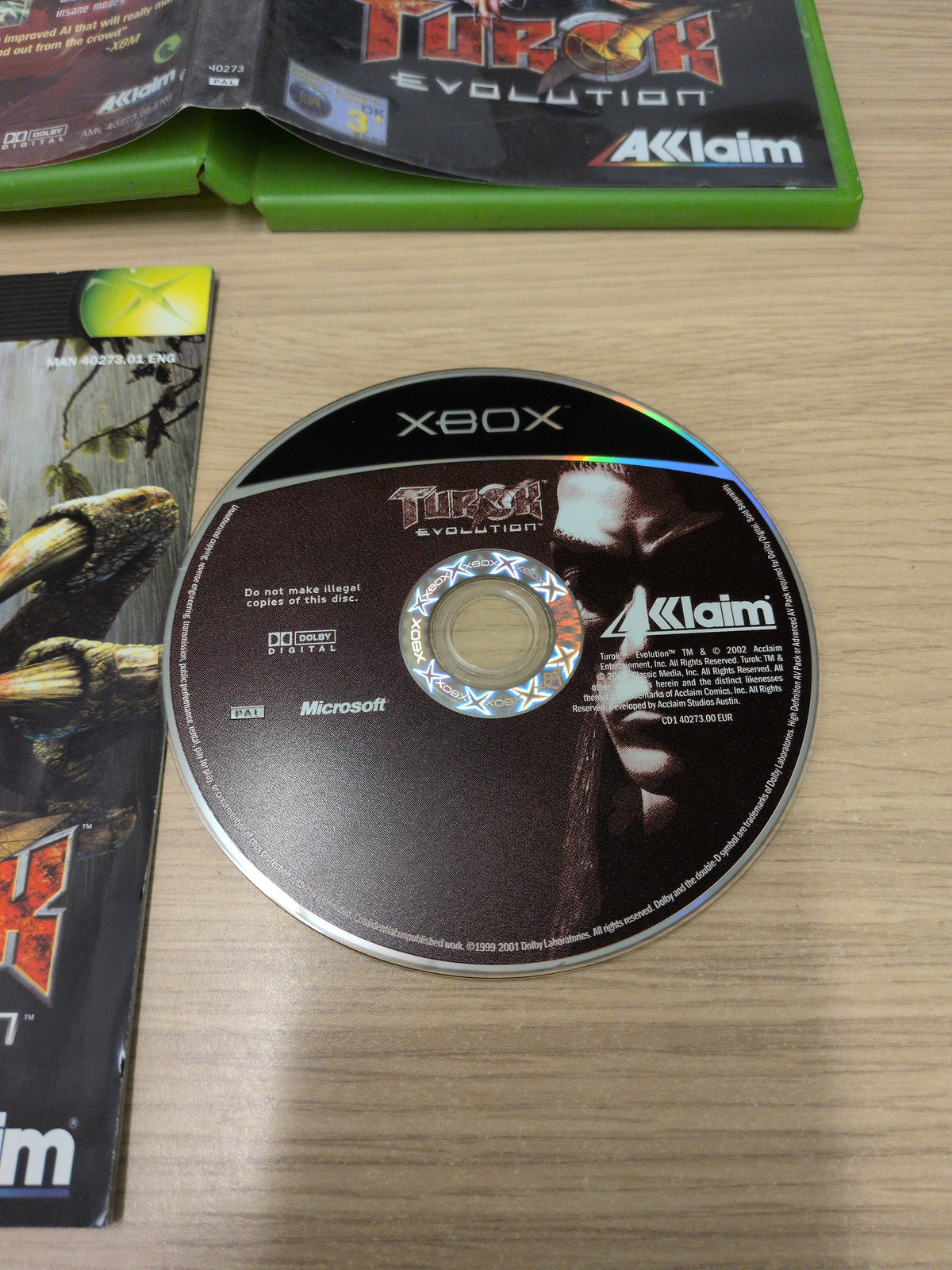 Turok Evolution original Xbox game