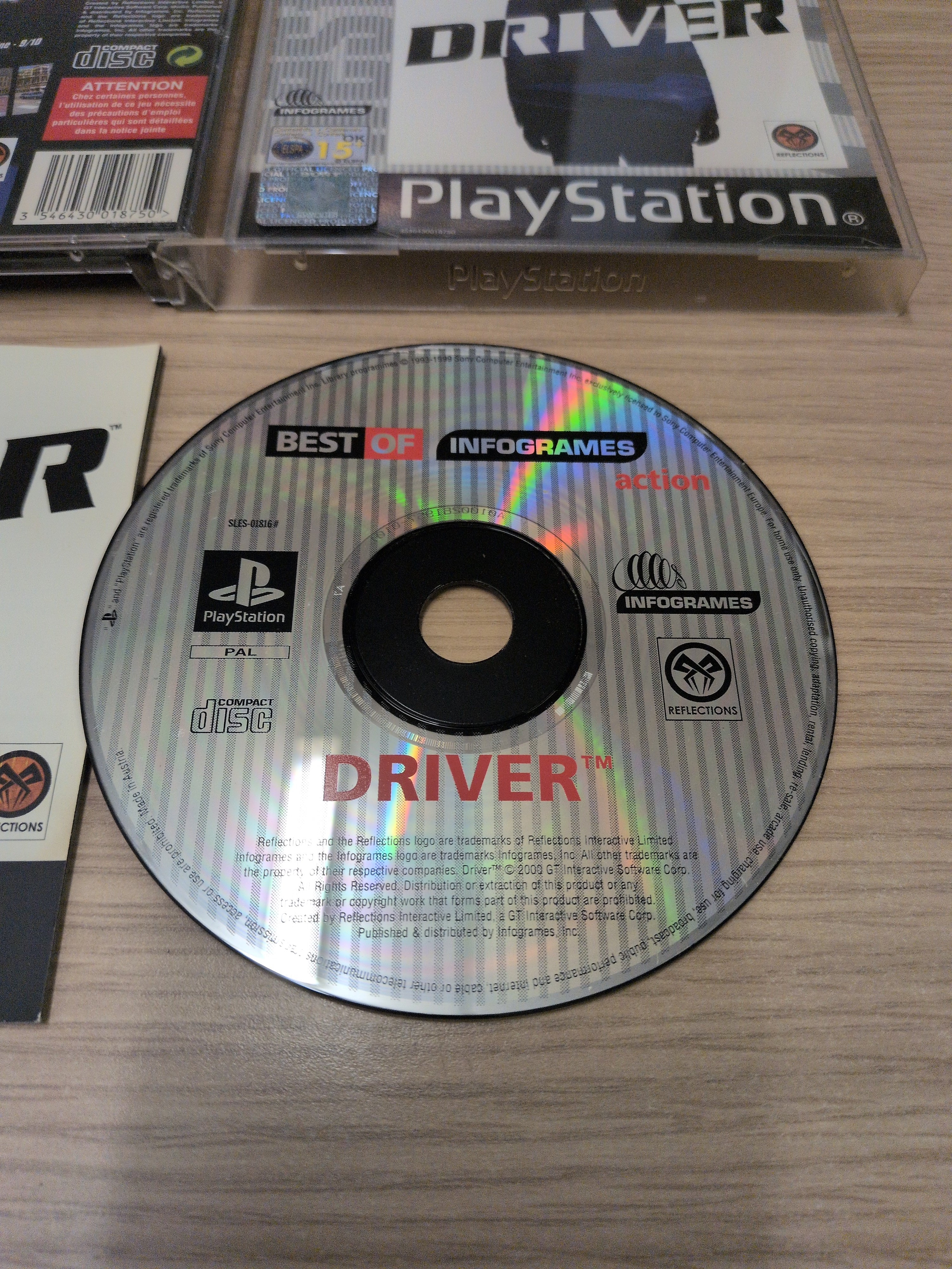 Driver (Best of Infogrames) Sony PS1 game