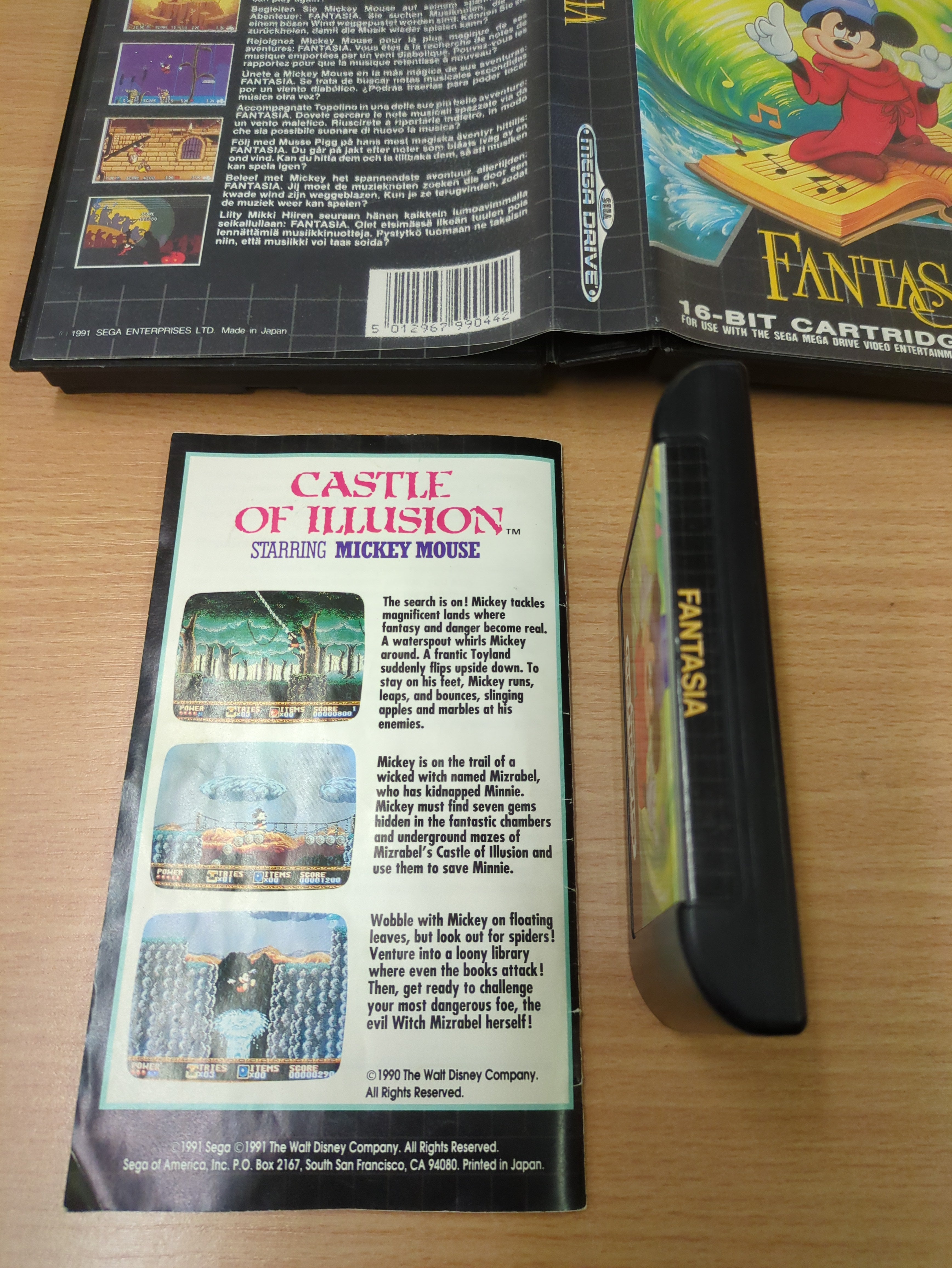 Fantasia (Disney's) Sega Mega Drive Disney game