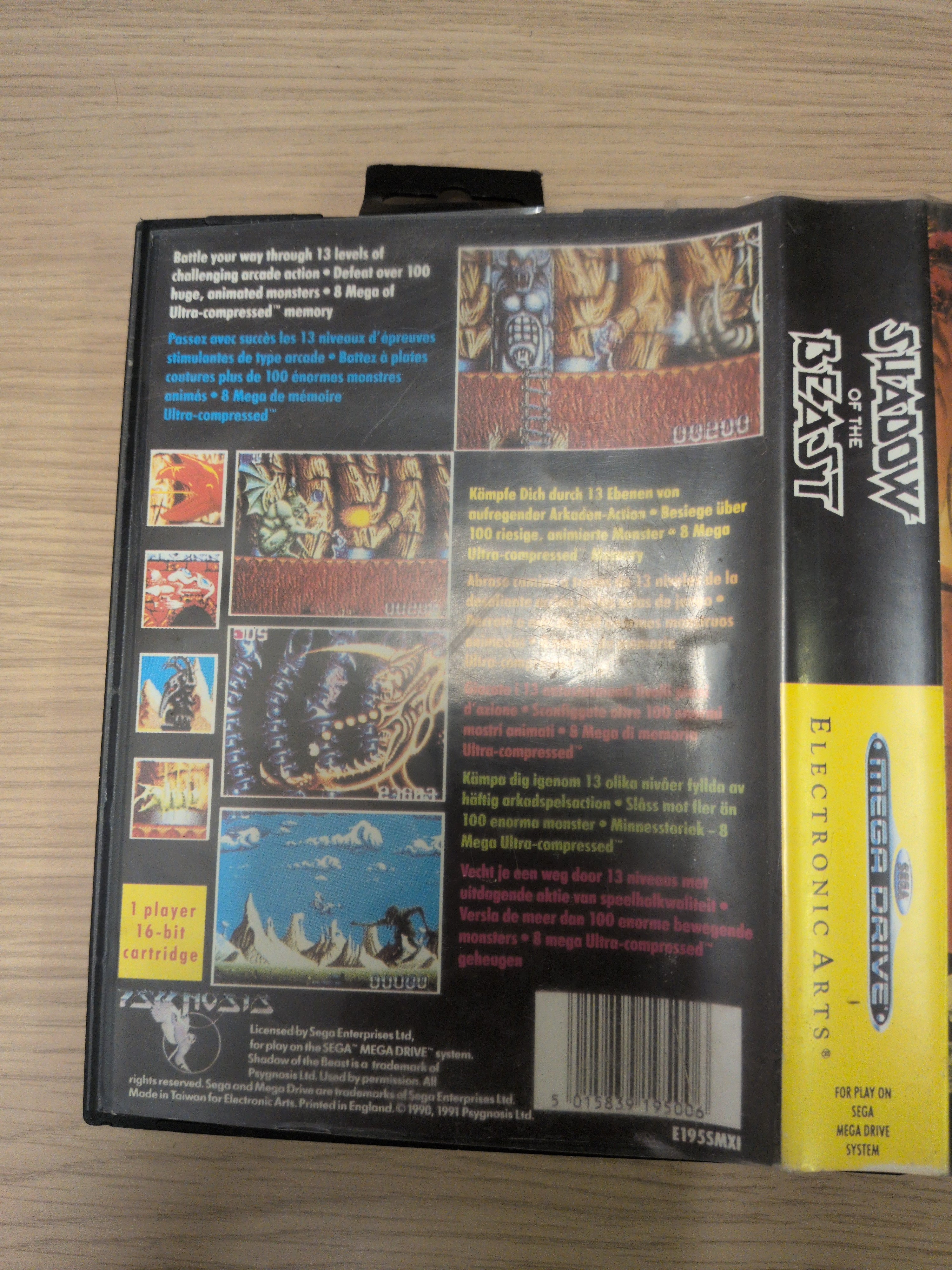 Shadow of the Beast Sega Mega Drive game