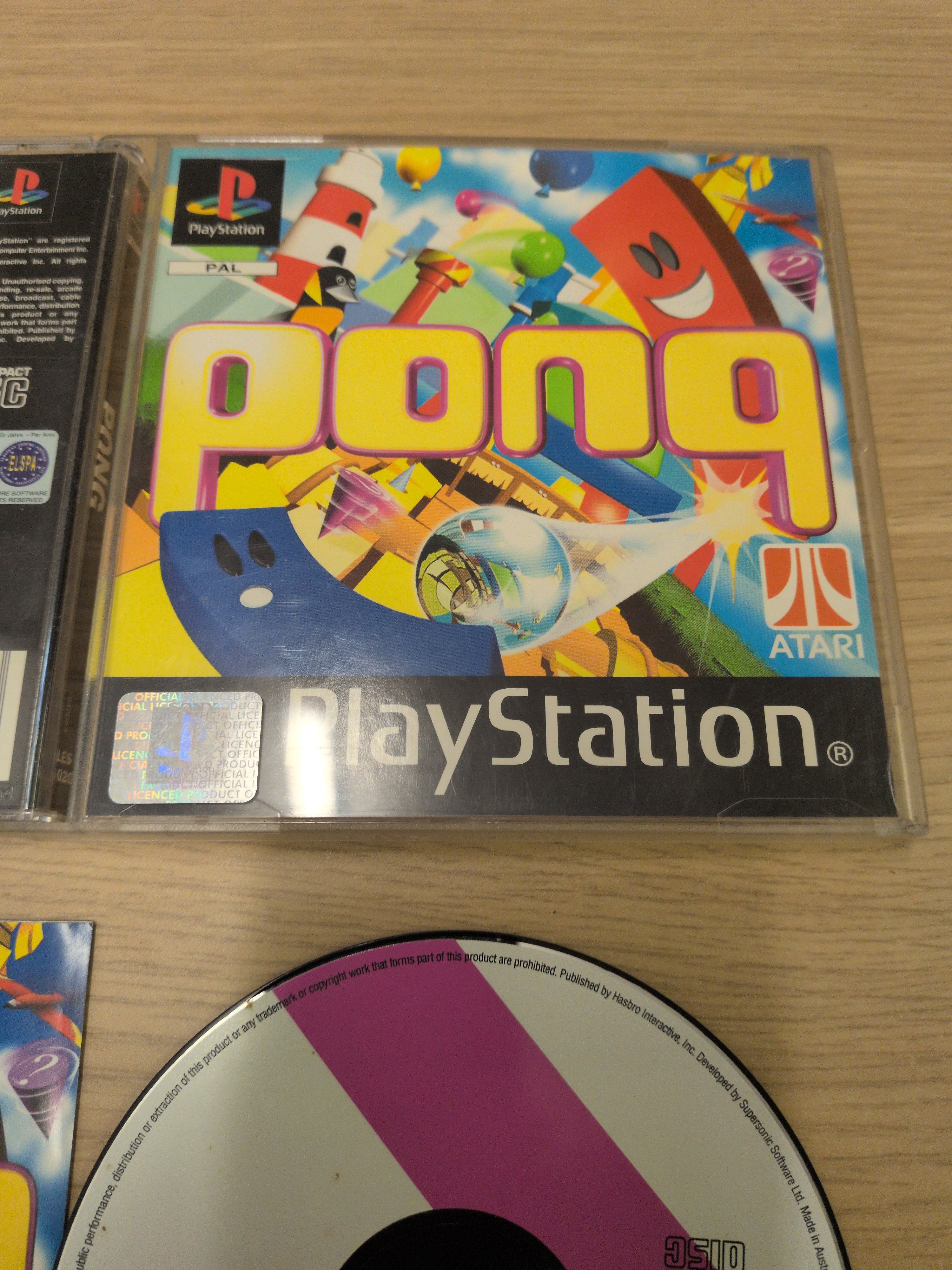 Pong Sony PS1 game