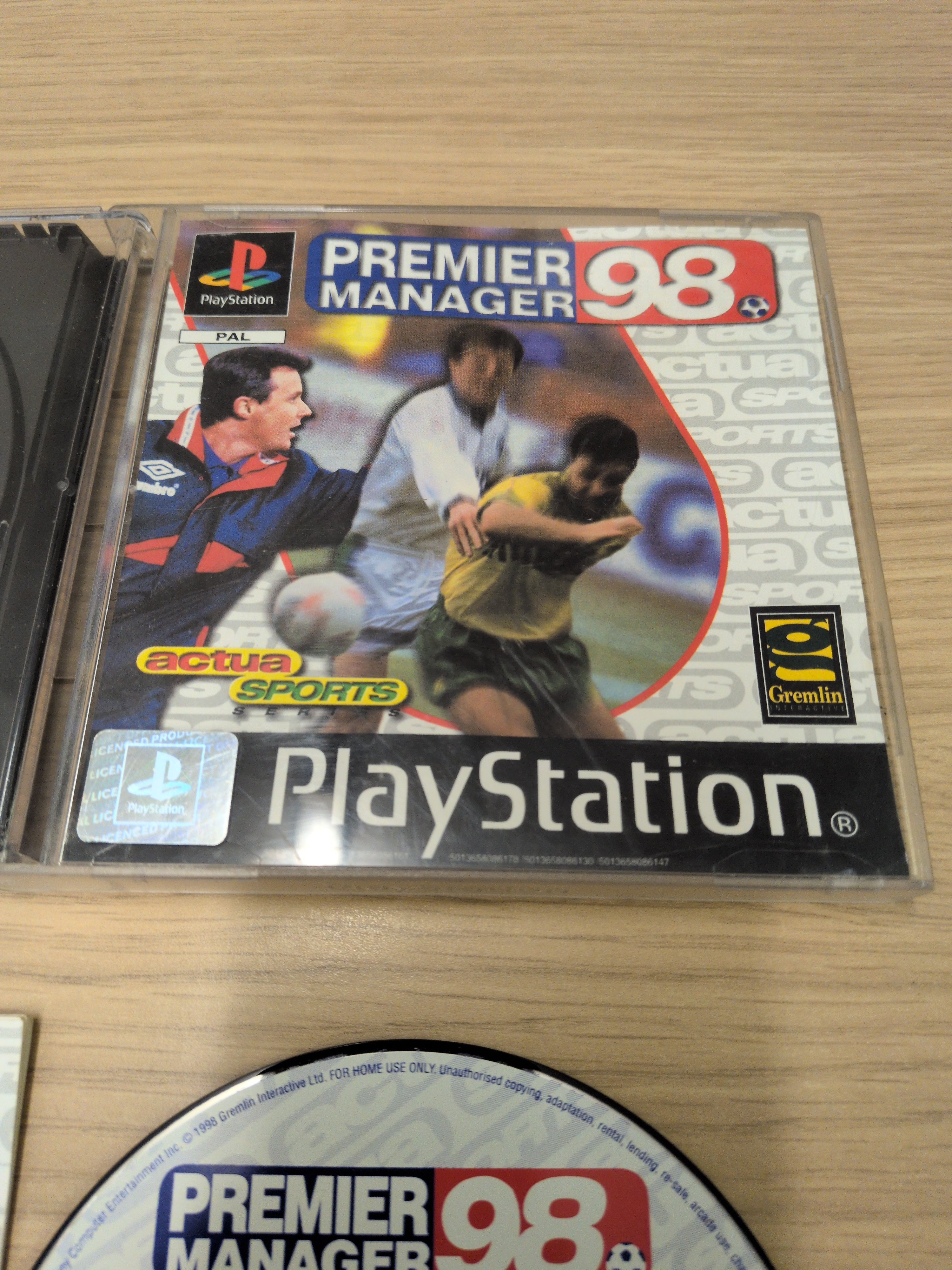Premier Manager 98 Sony PS1 game