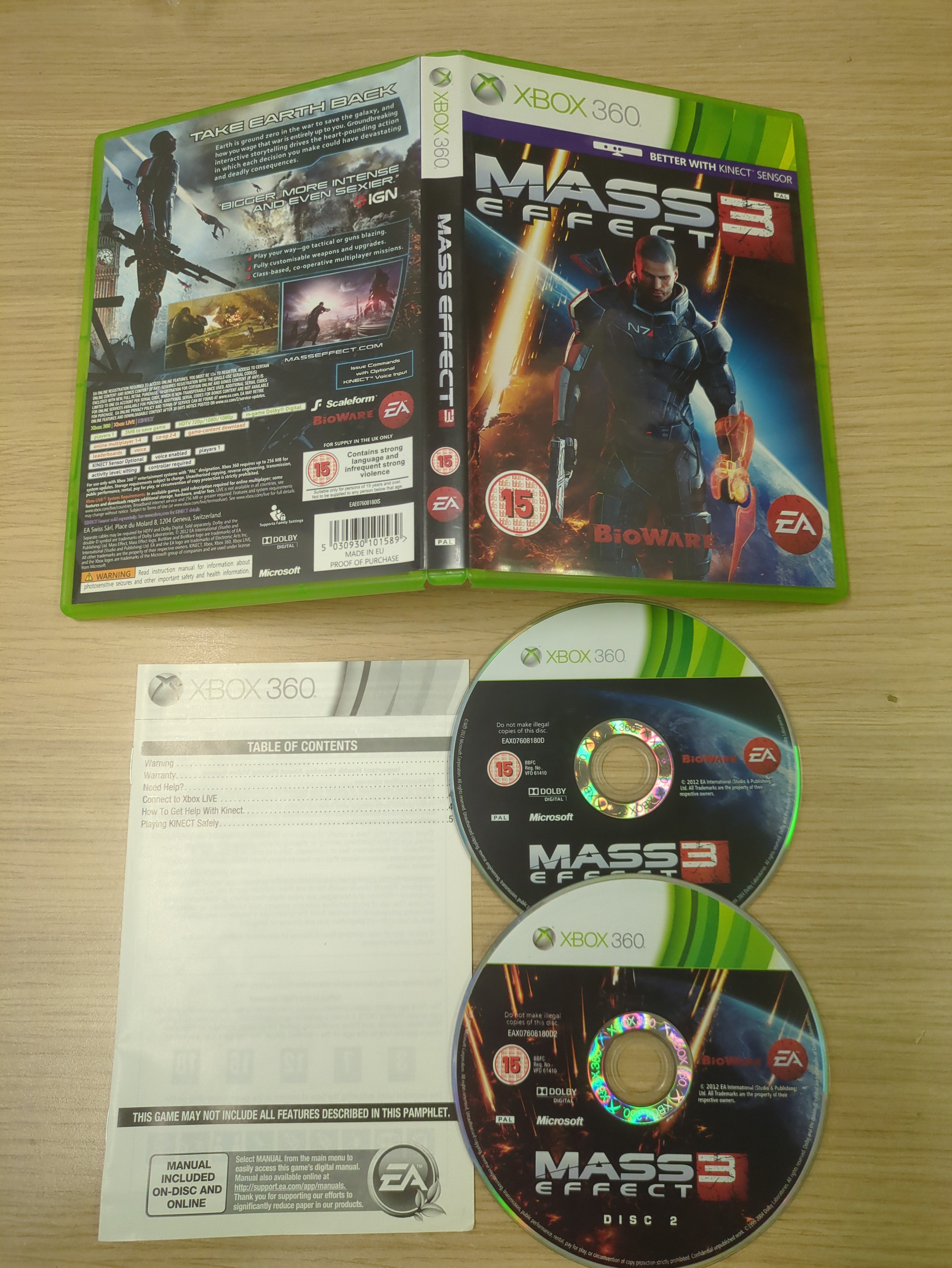 Mass Effect 3 Xbox 360 game