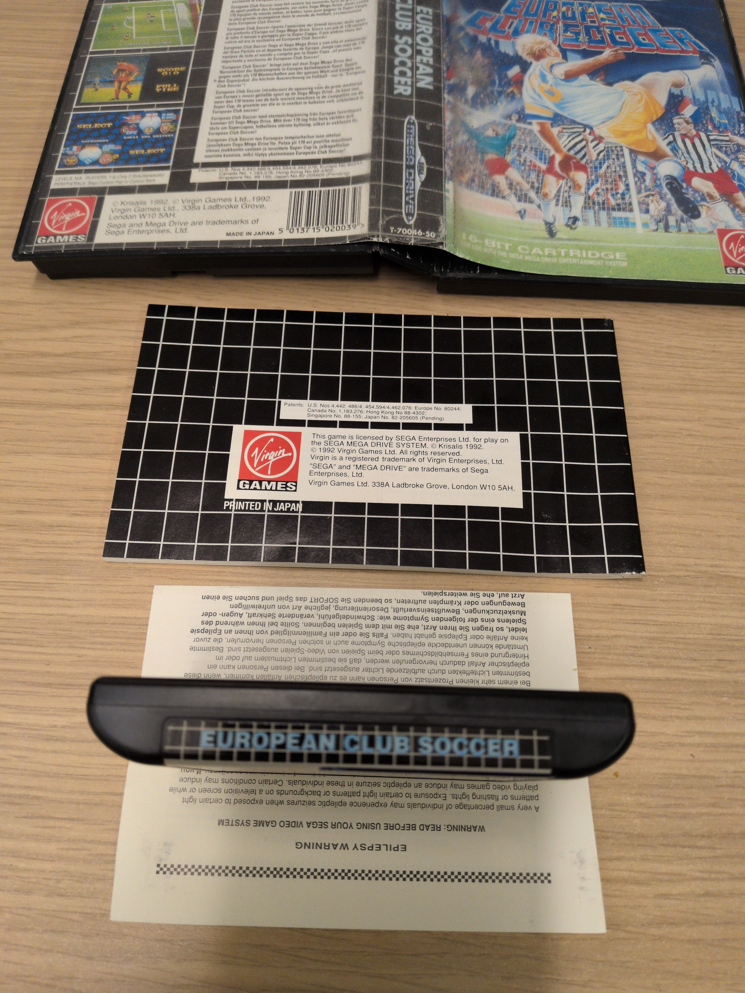 European Club Soccer Sega Mega Drive game