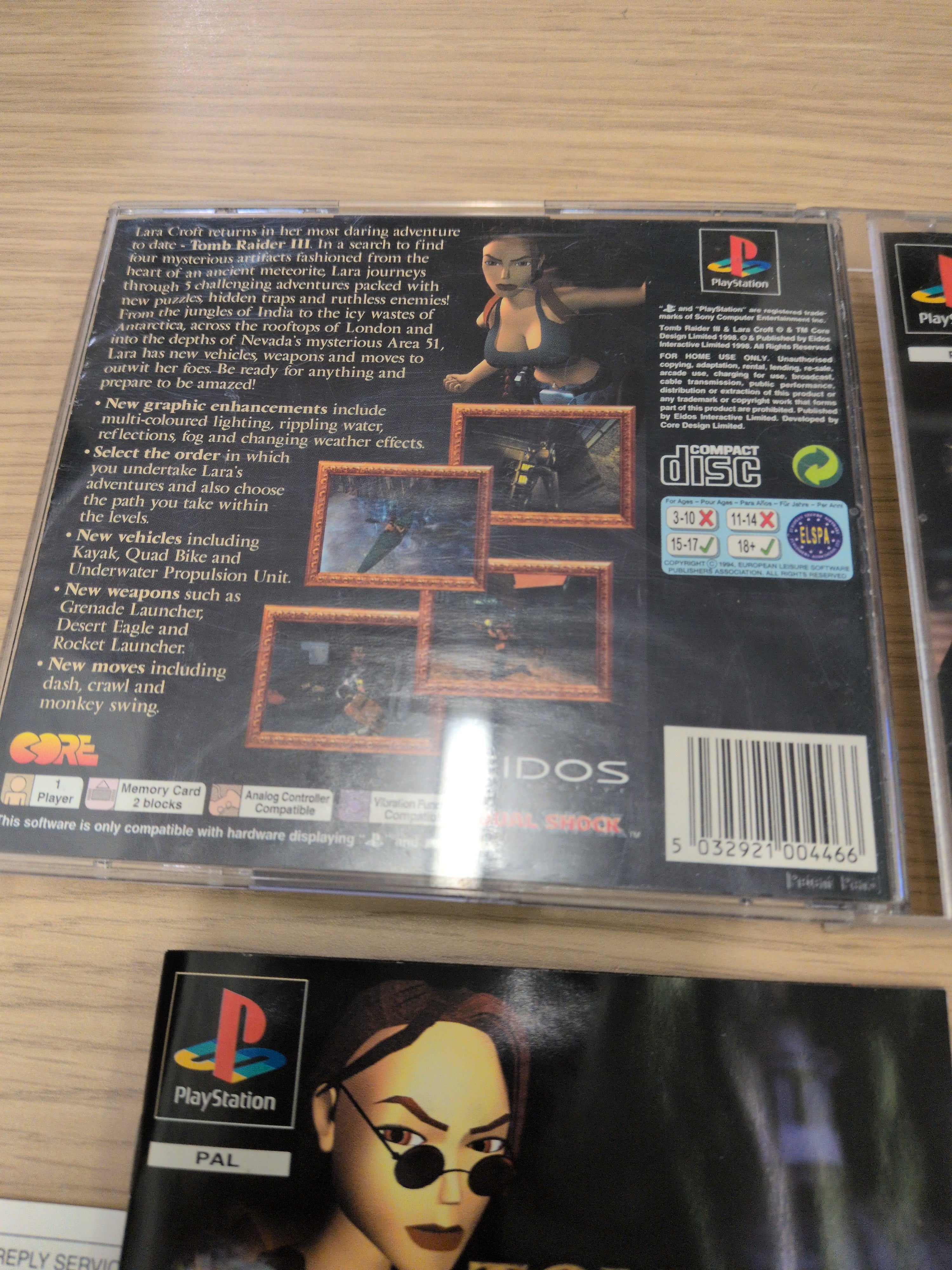 Tomb Raider III Sony PS1 game