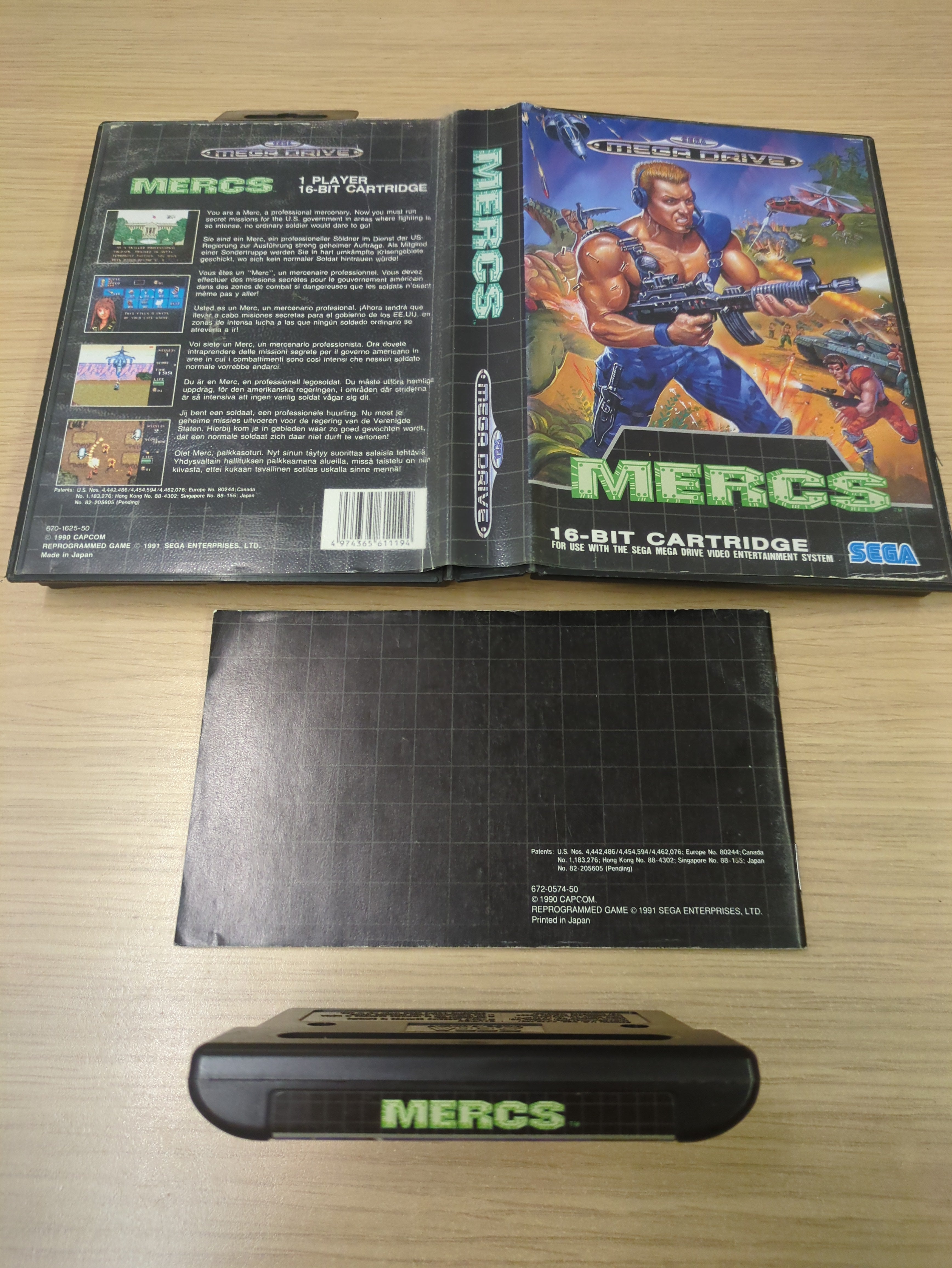Mercs Sega Mega Drive game
