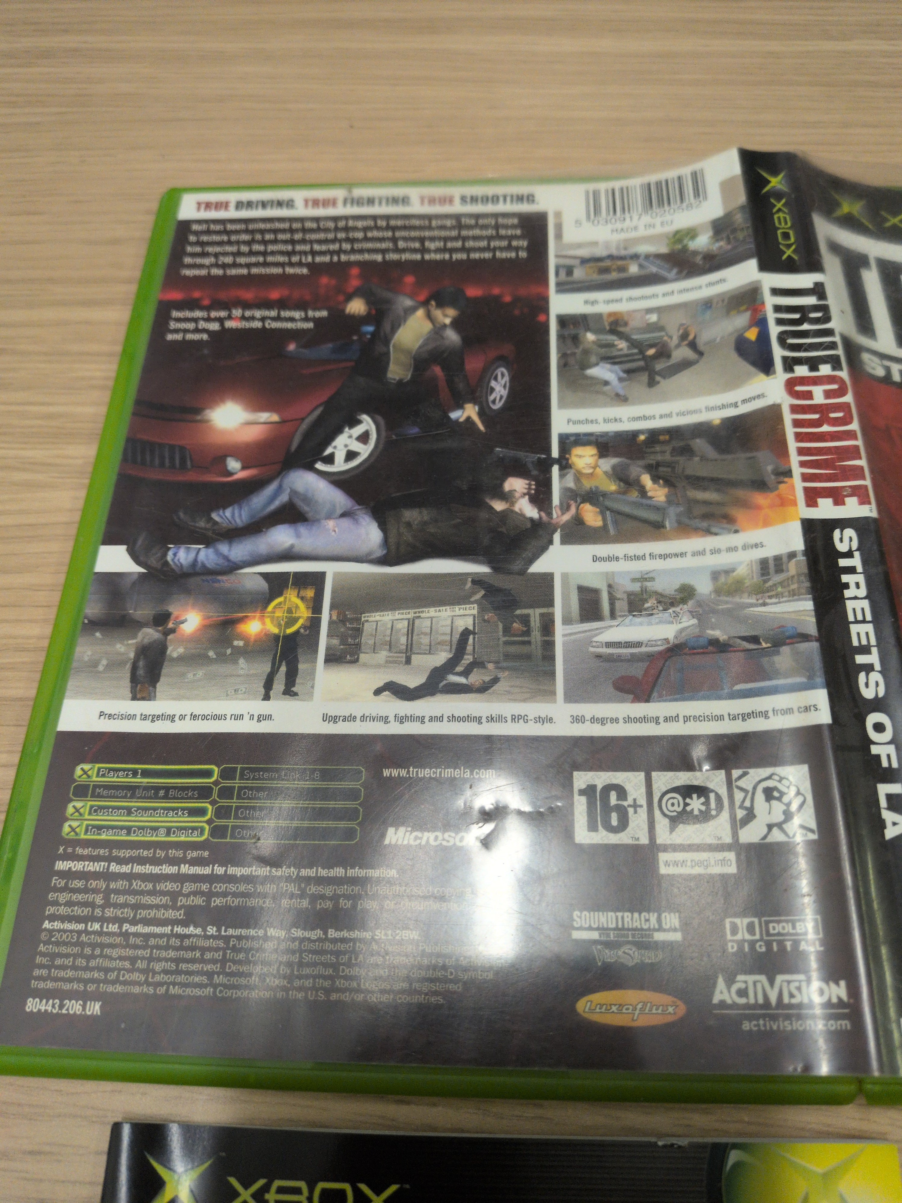 True Crime: Streets of LA original Xbox game