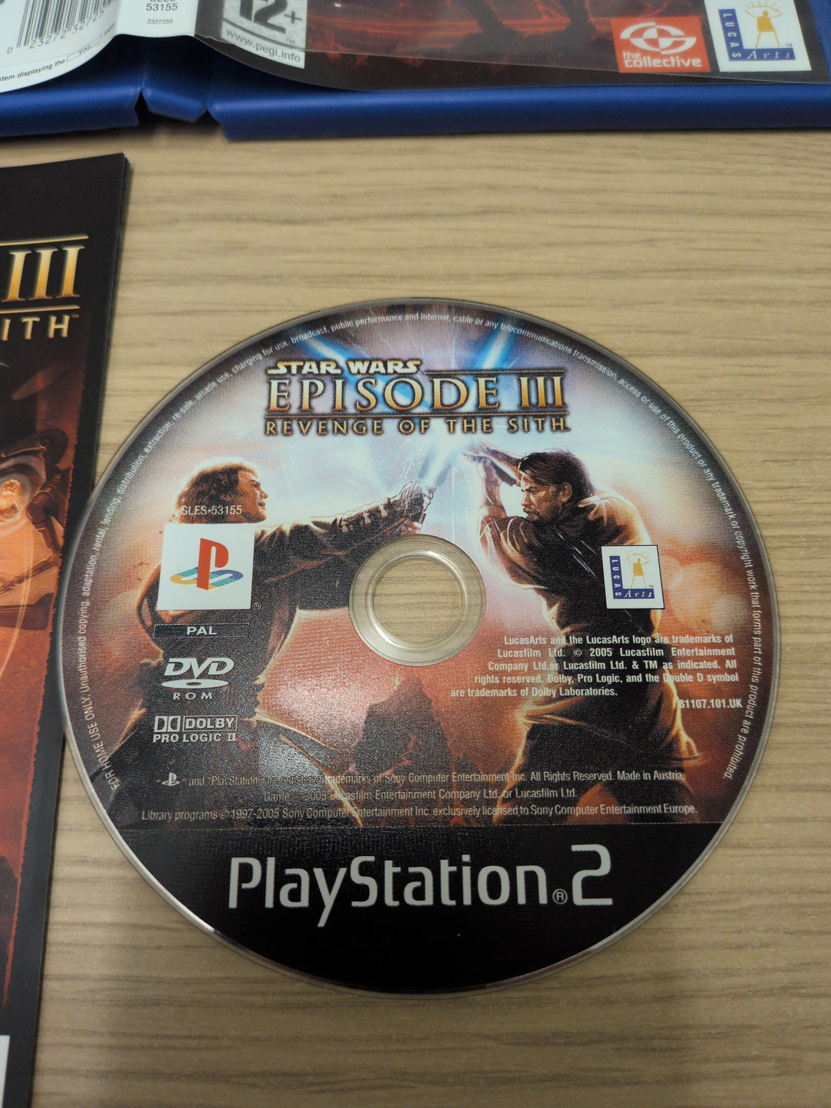 Star Wars: Episode III Revenge of The Sith Sony PS2 game