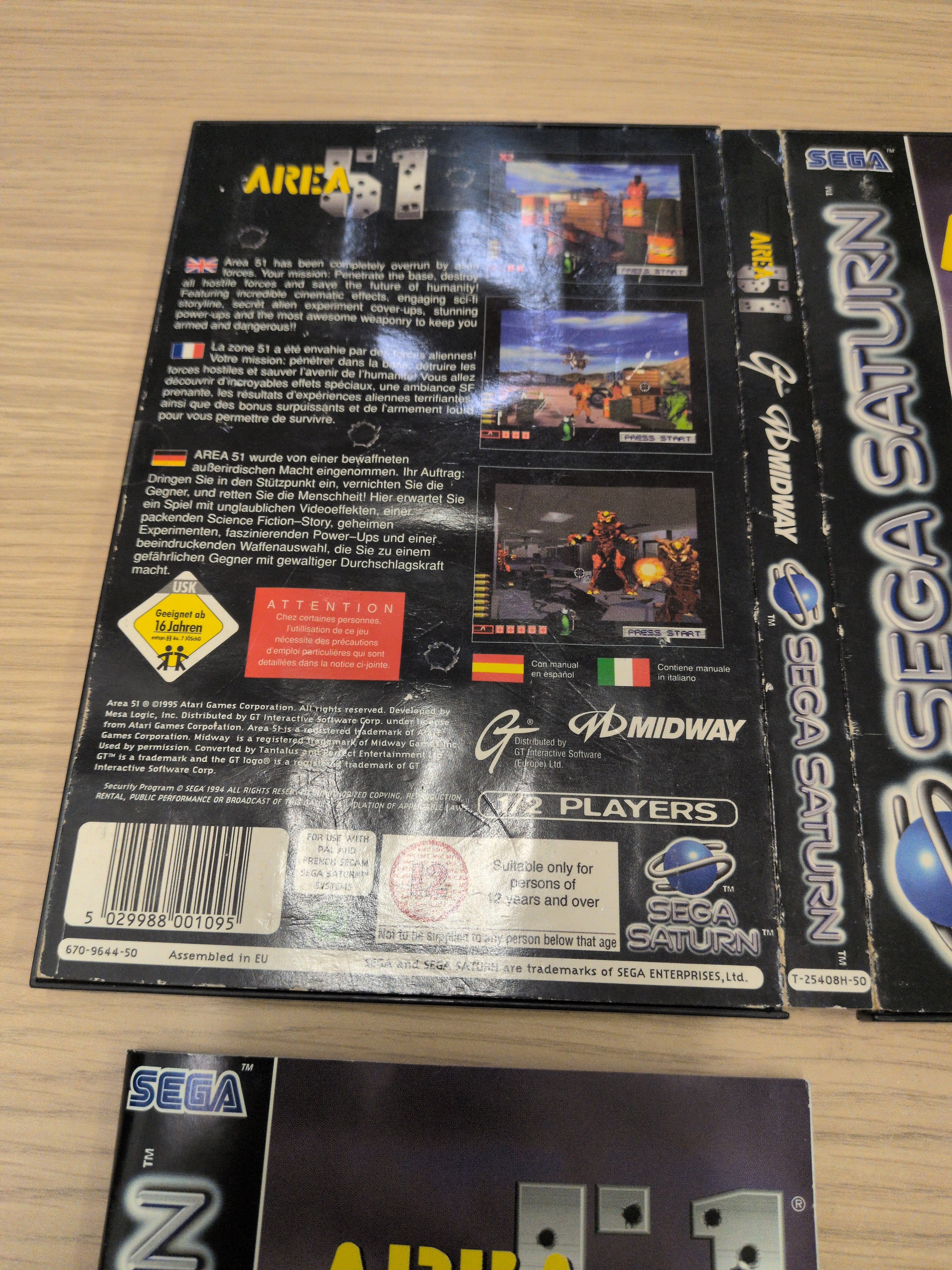 Area 51 Sega Saturn game