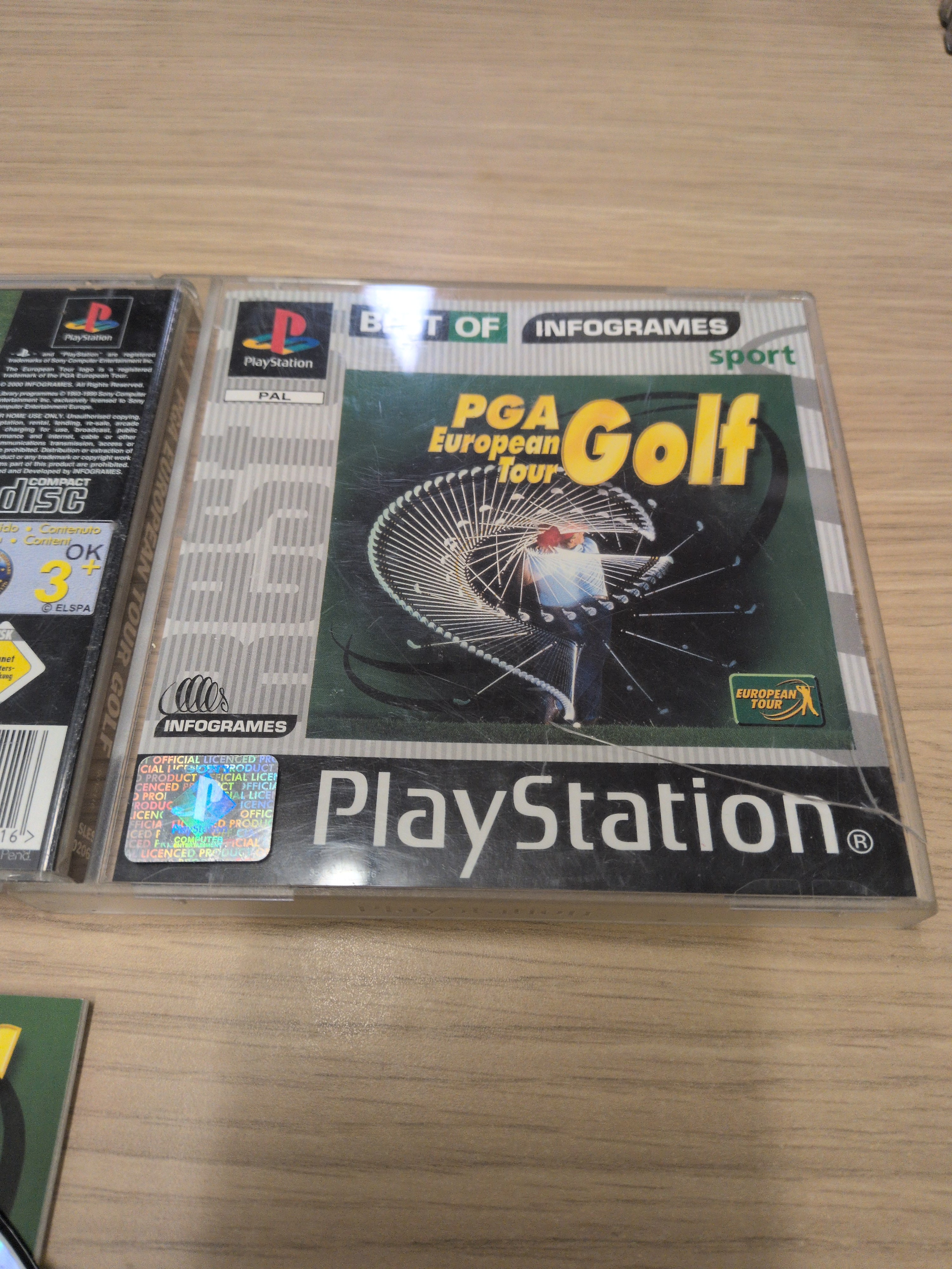 PGA European Tour Golf Sony PS1 game