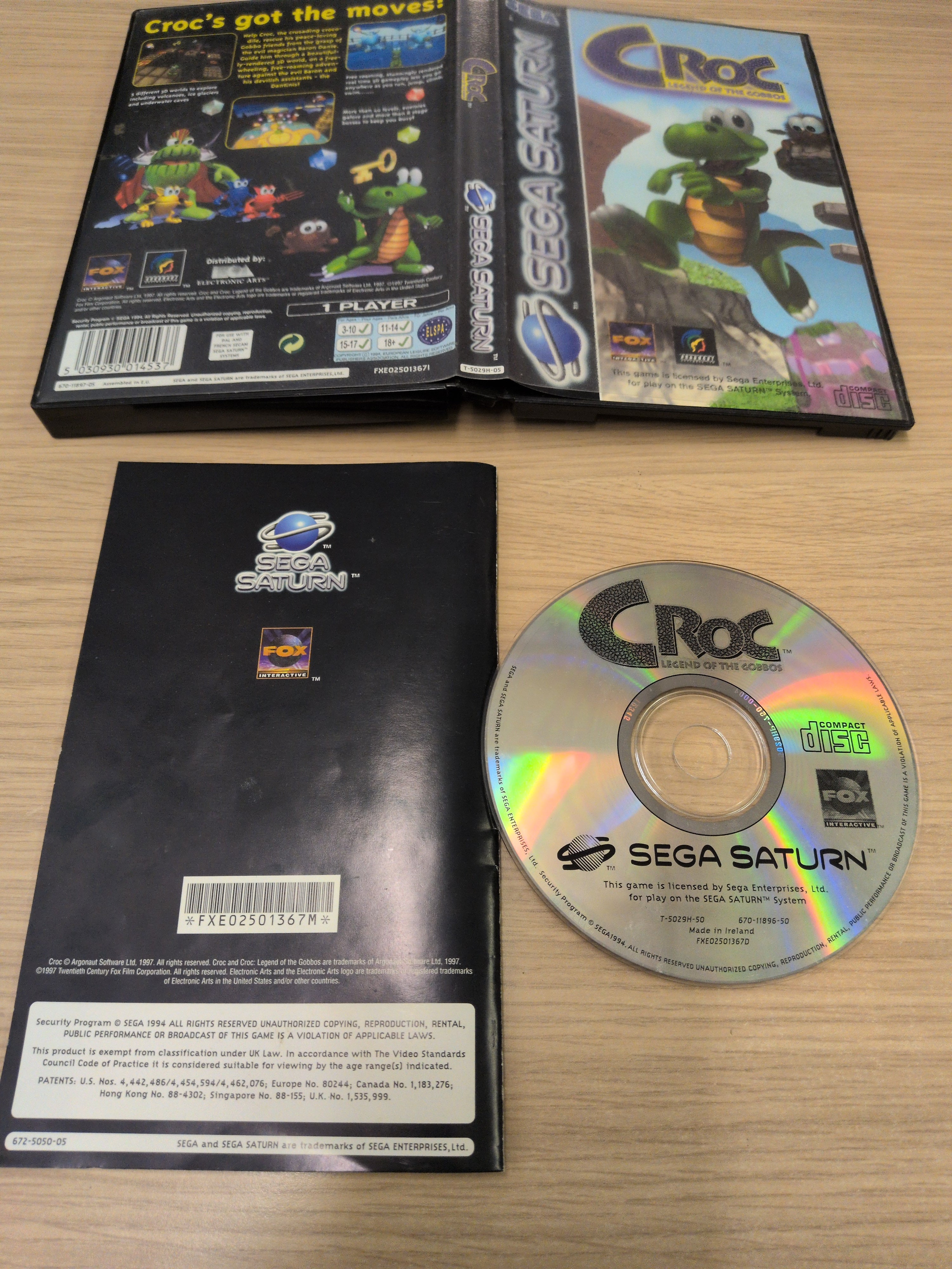Croc: Legend Of The Gobbos Sega Saturn game