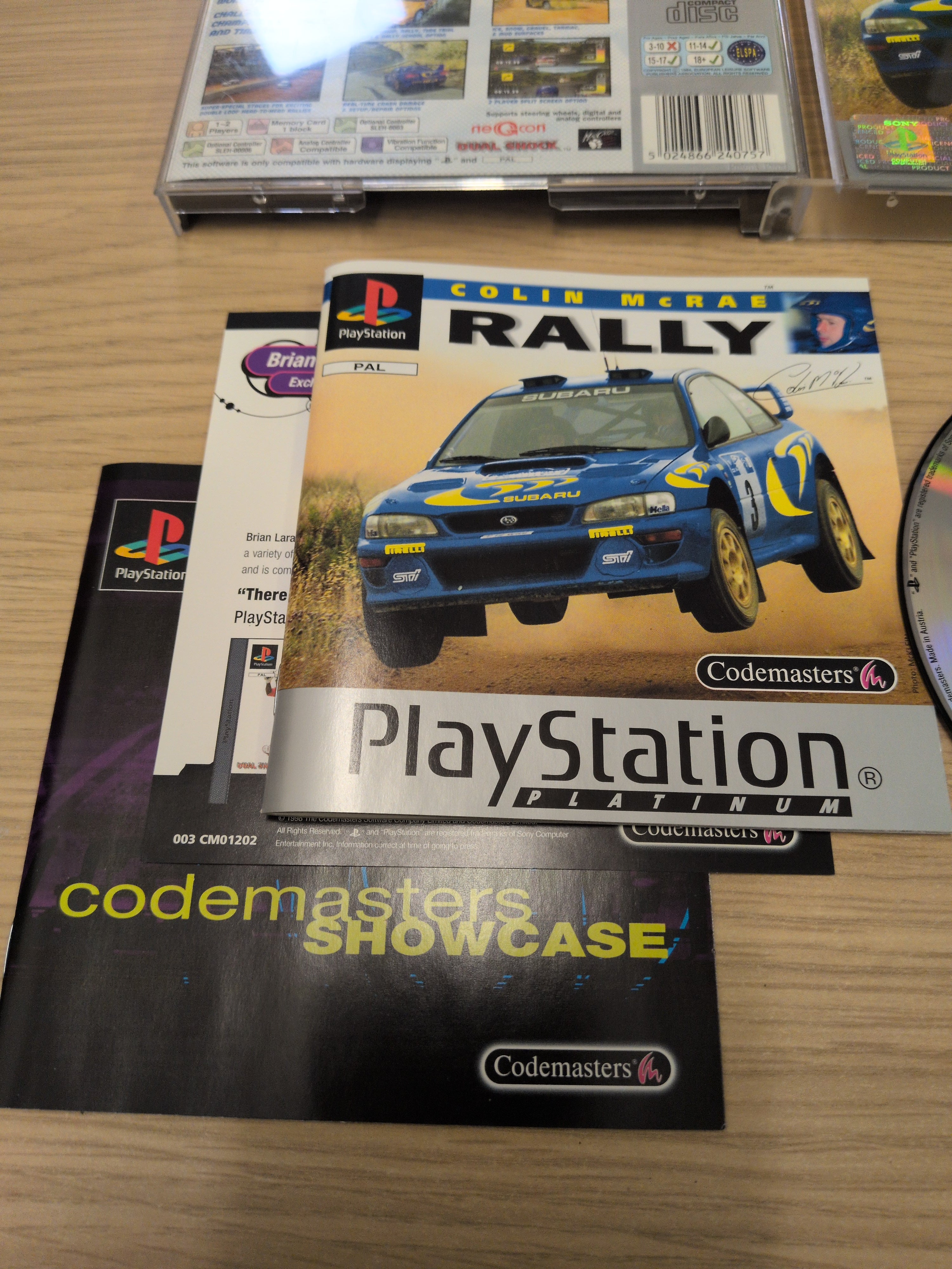 Colin McRae Rally Platinum Sony PS1 game