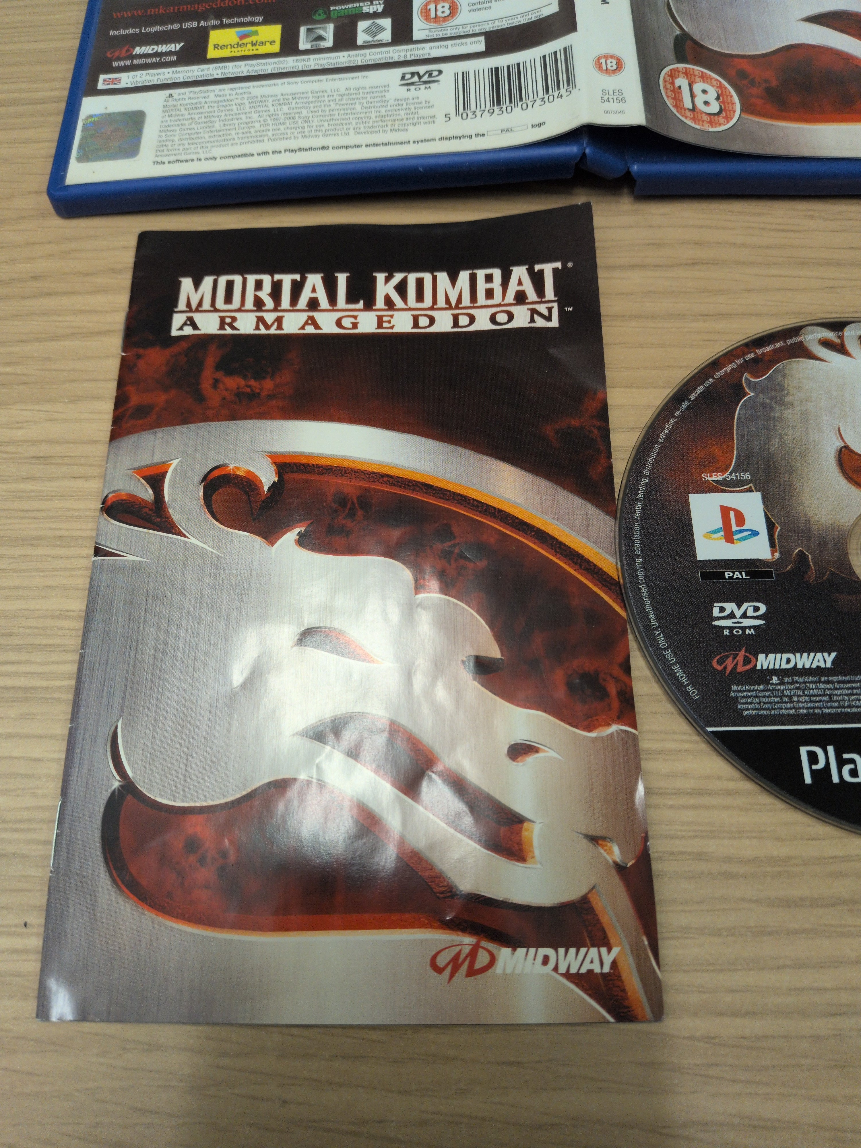 Mortal Kombat Armageddon Sony PS2 game