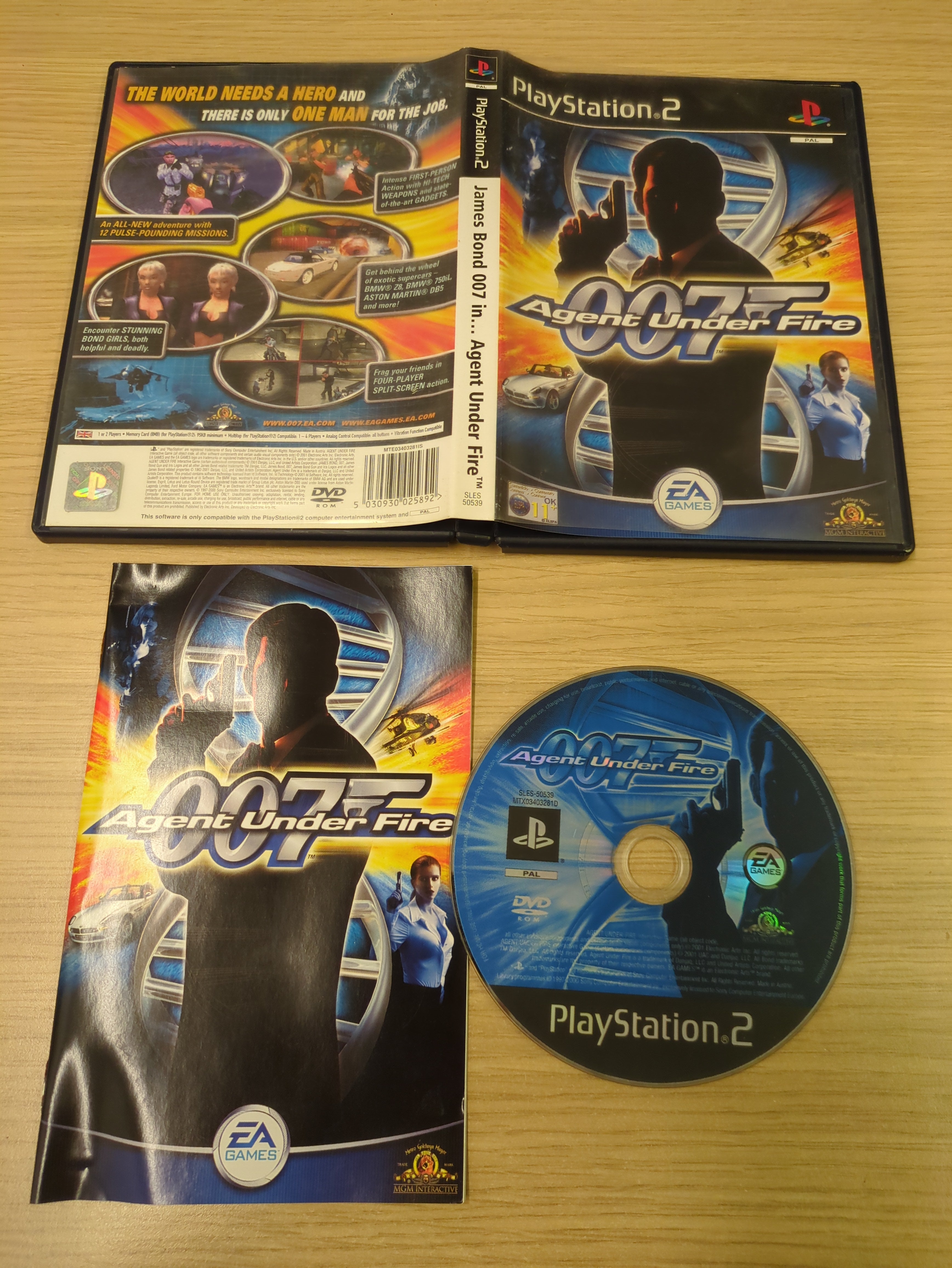 James Bond 007 in... Agent Under Fire Sony PS2 game