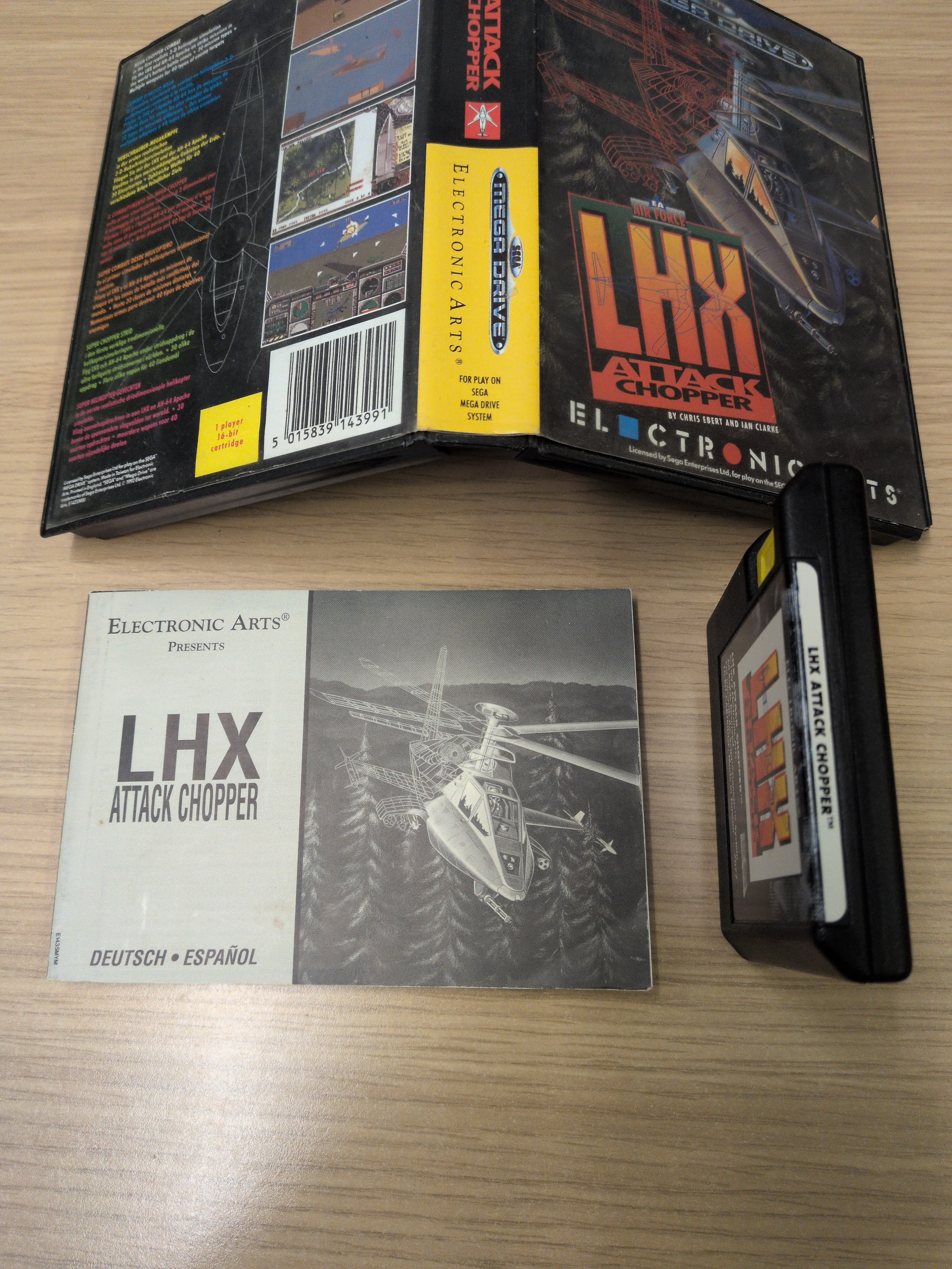 LHX Attack Chopper Sega Mega Drive game