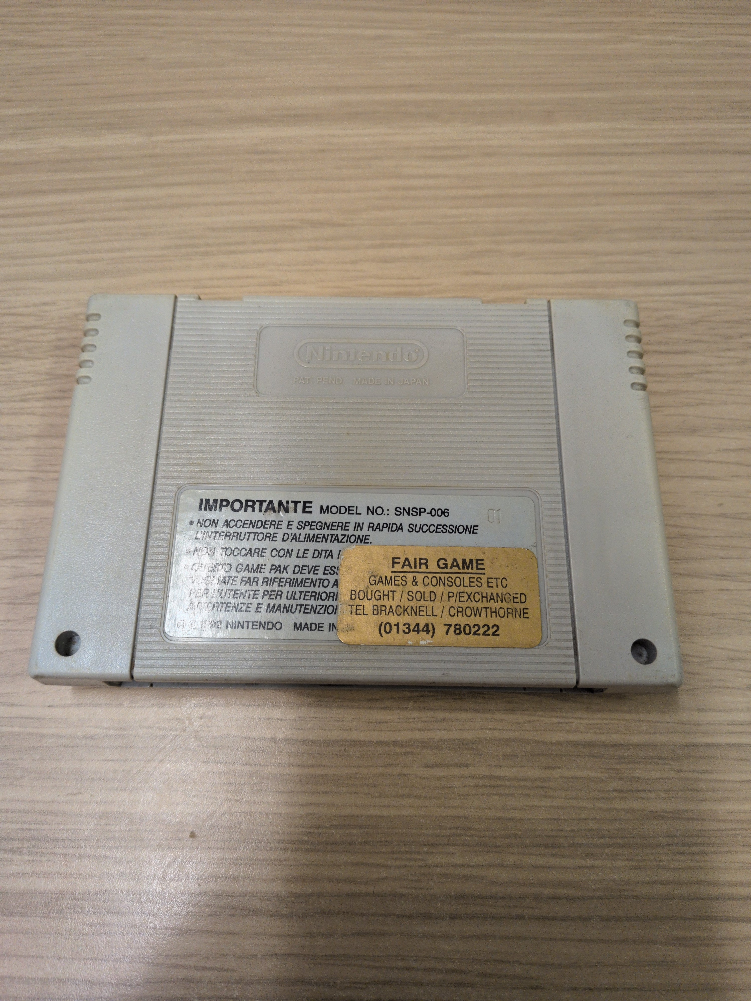 Super Star Wars Super Nintendo SNES game cart only