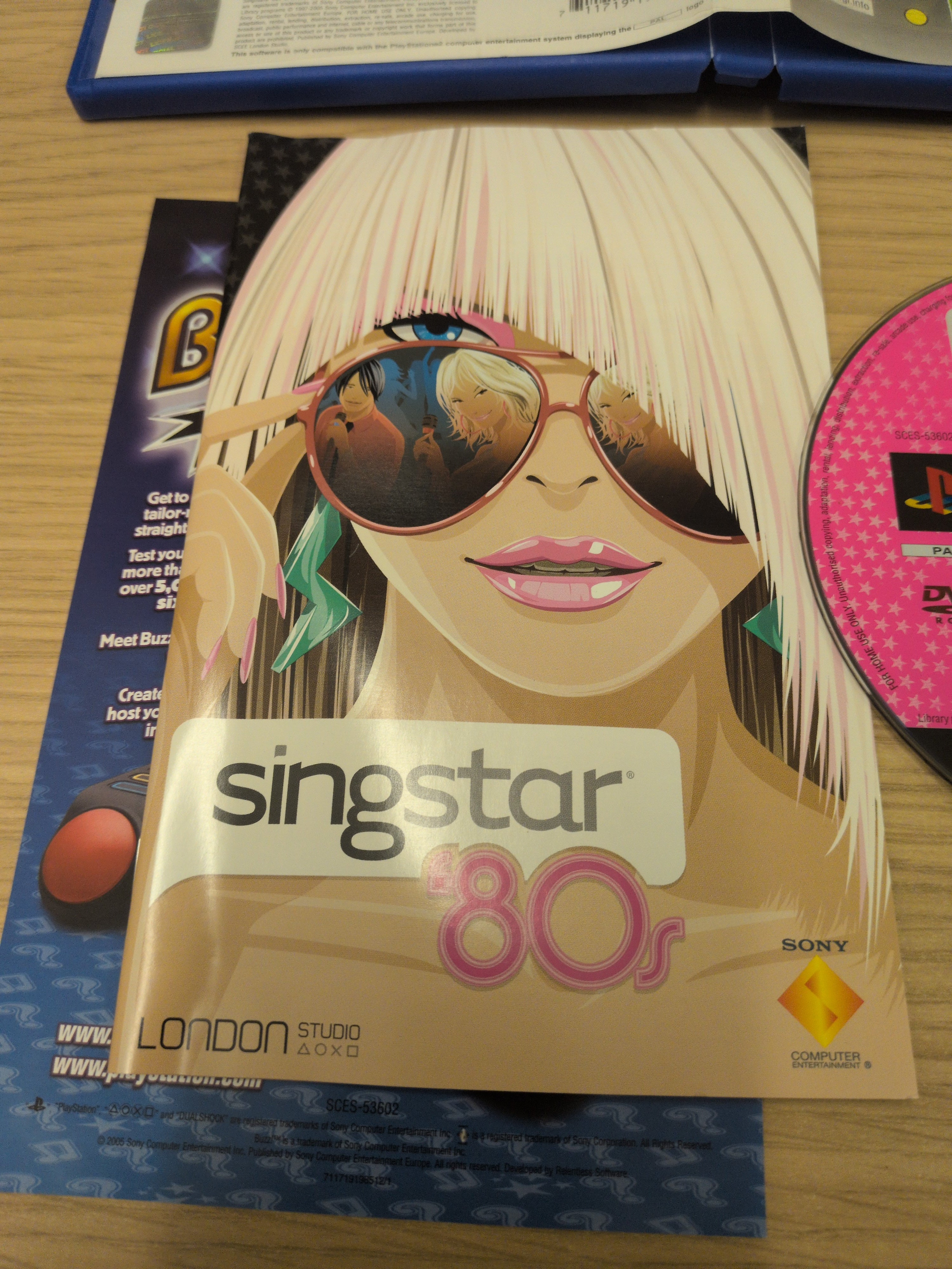 SingStar 80s Sony PS2 game