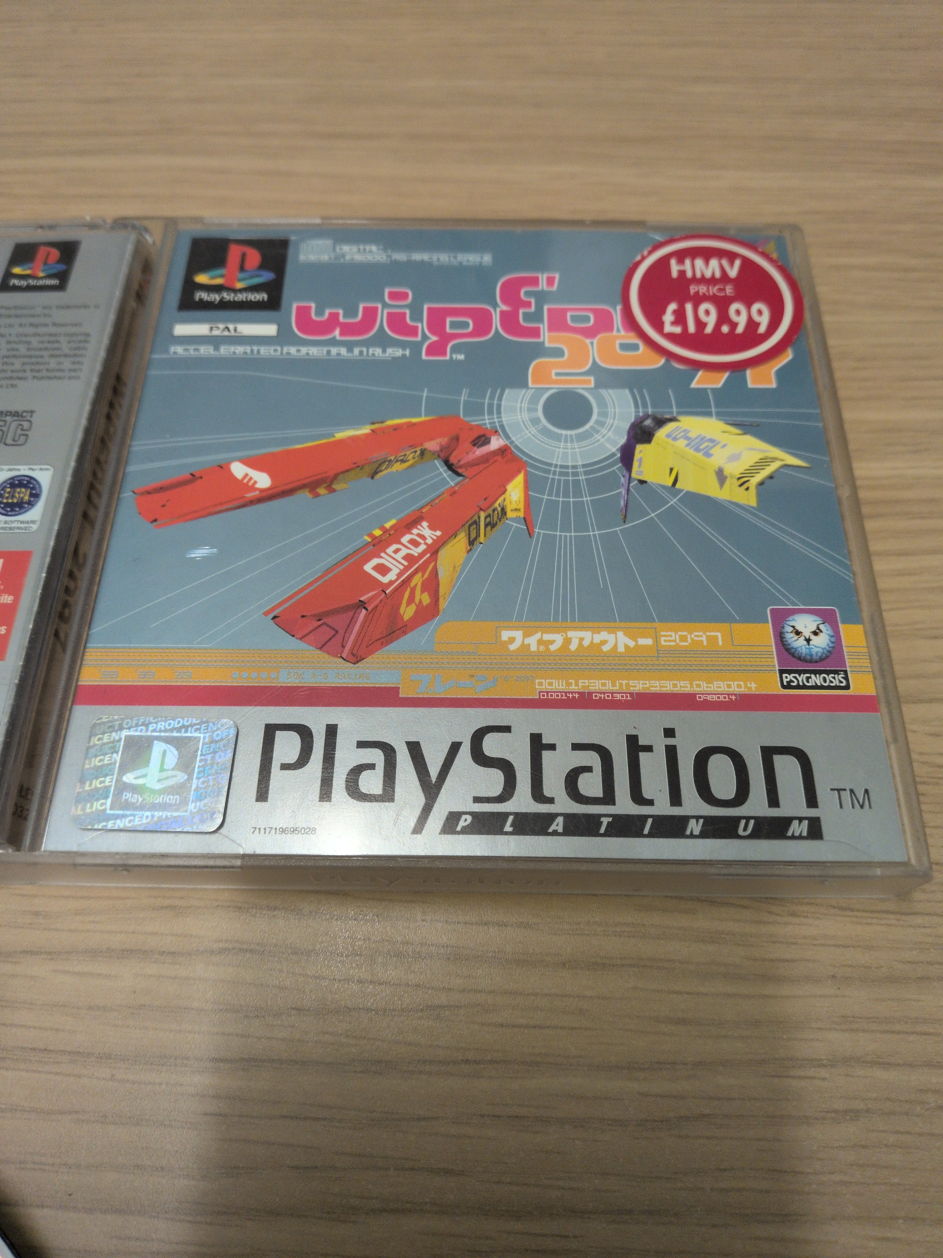 Wipeout 2097 Platinum Sony PS1 game