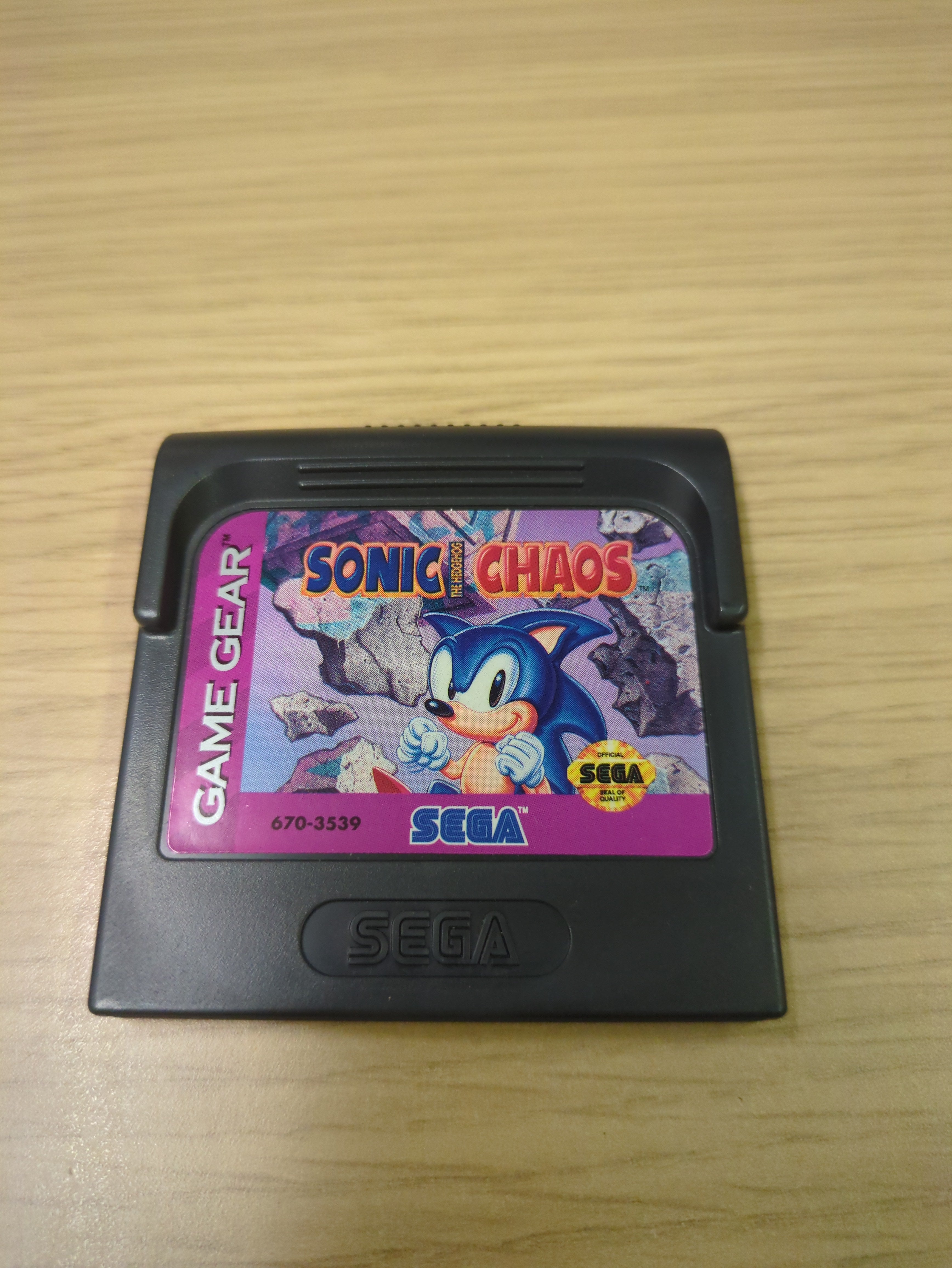 Sonic Chaos NTSC Sega Game Gear game cart only
