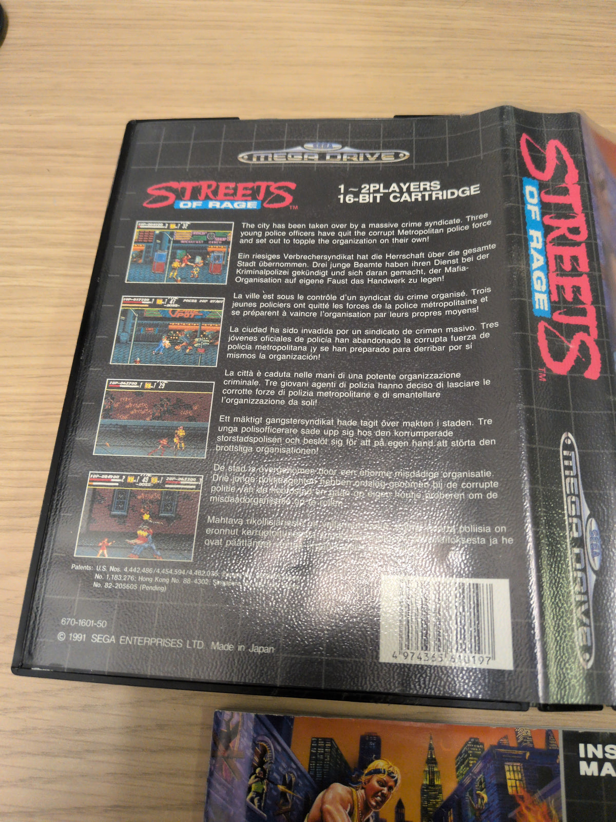 Streets of Rage Sega Mega Drive game