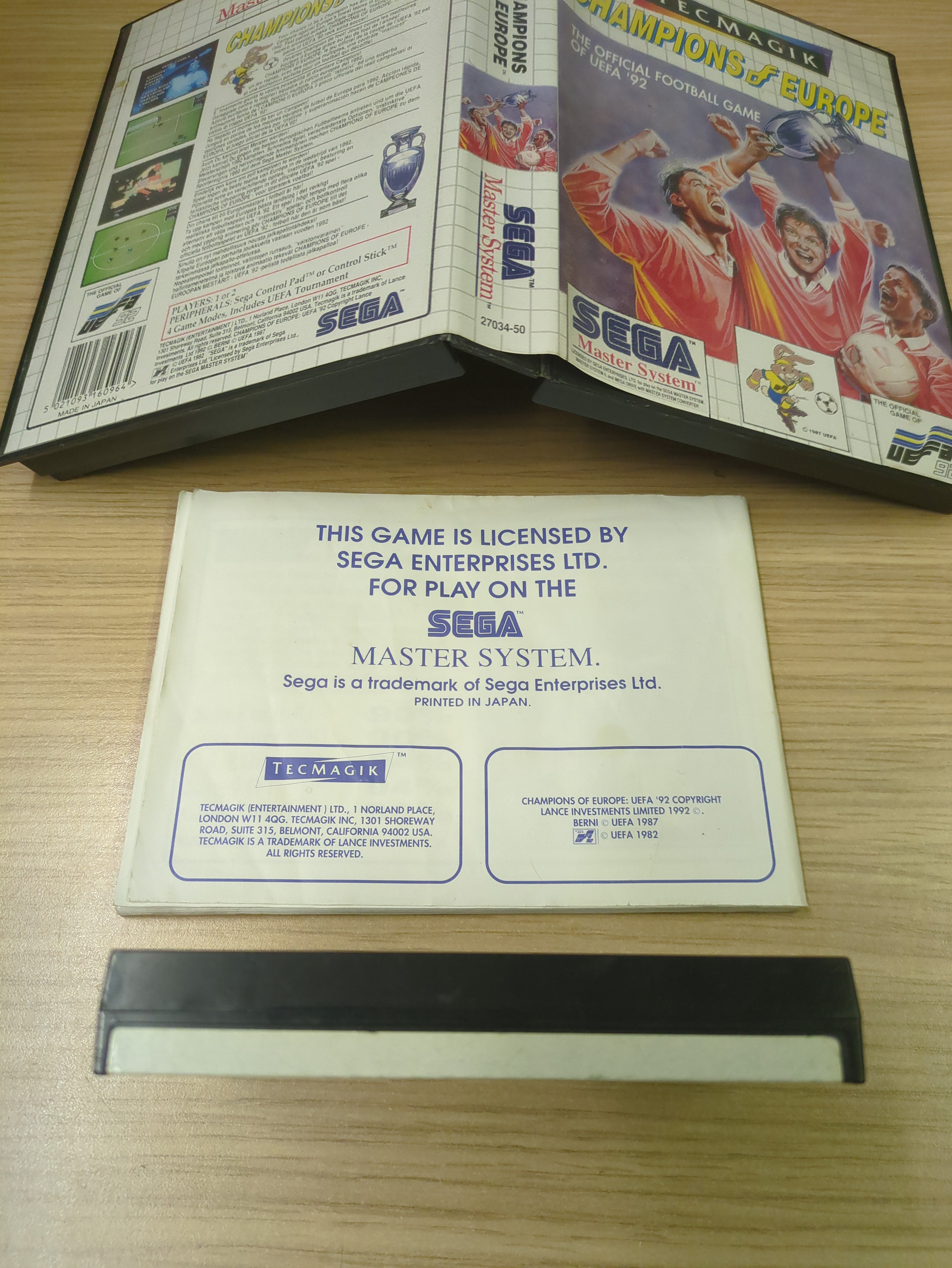 Champions of Europe Sega Master System game