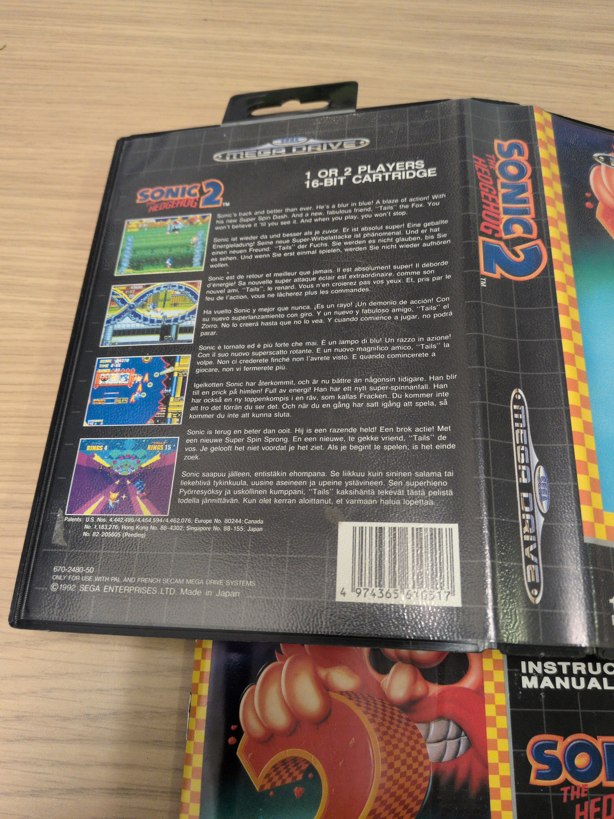 Sonic The Hedgehog 2 Sega Mega Drive game