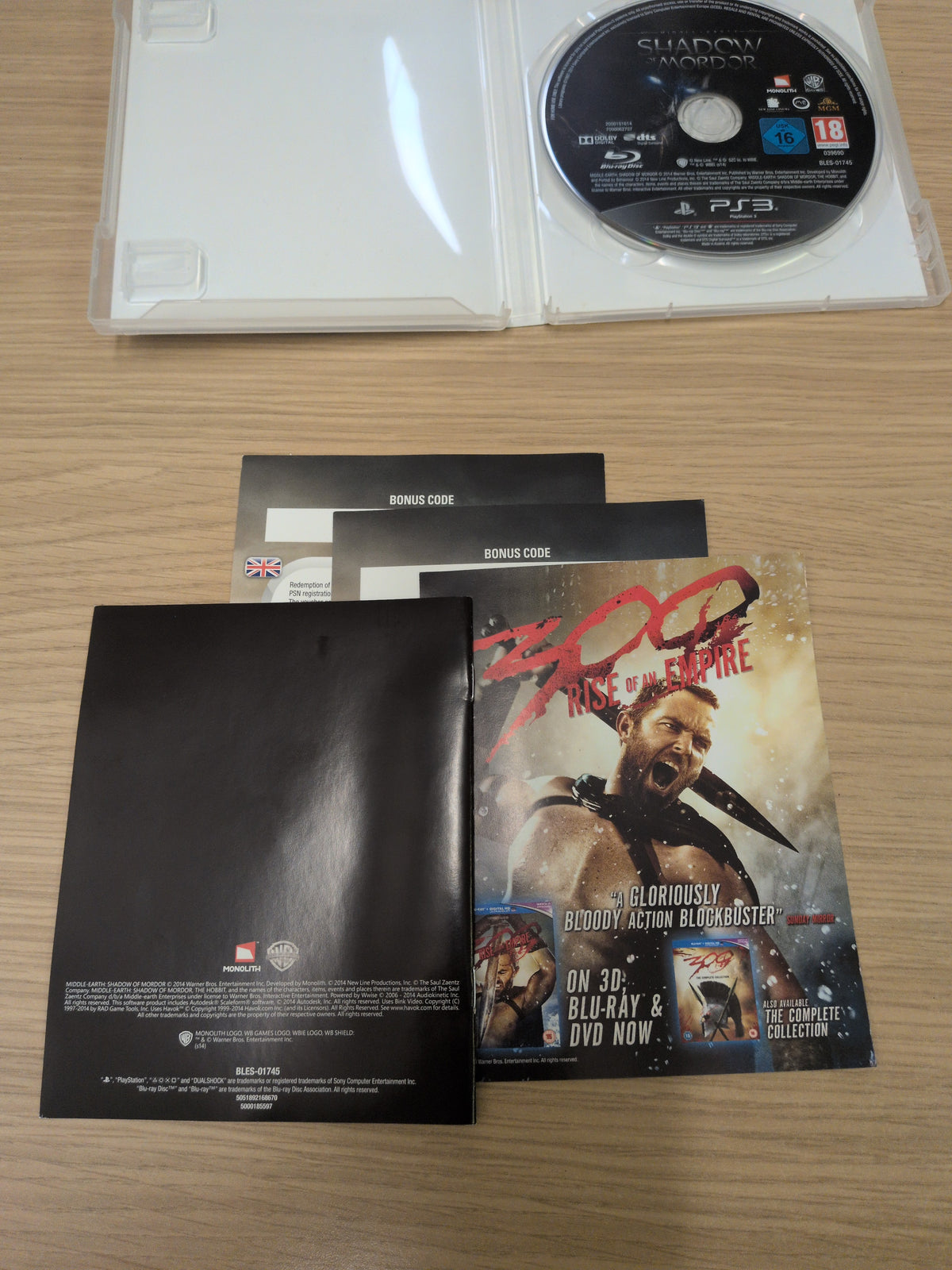 Middle Earth: Shadow of Mordor Sony PS3 game