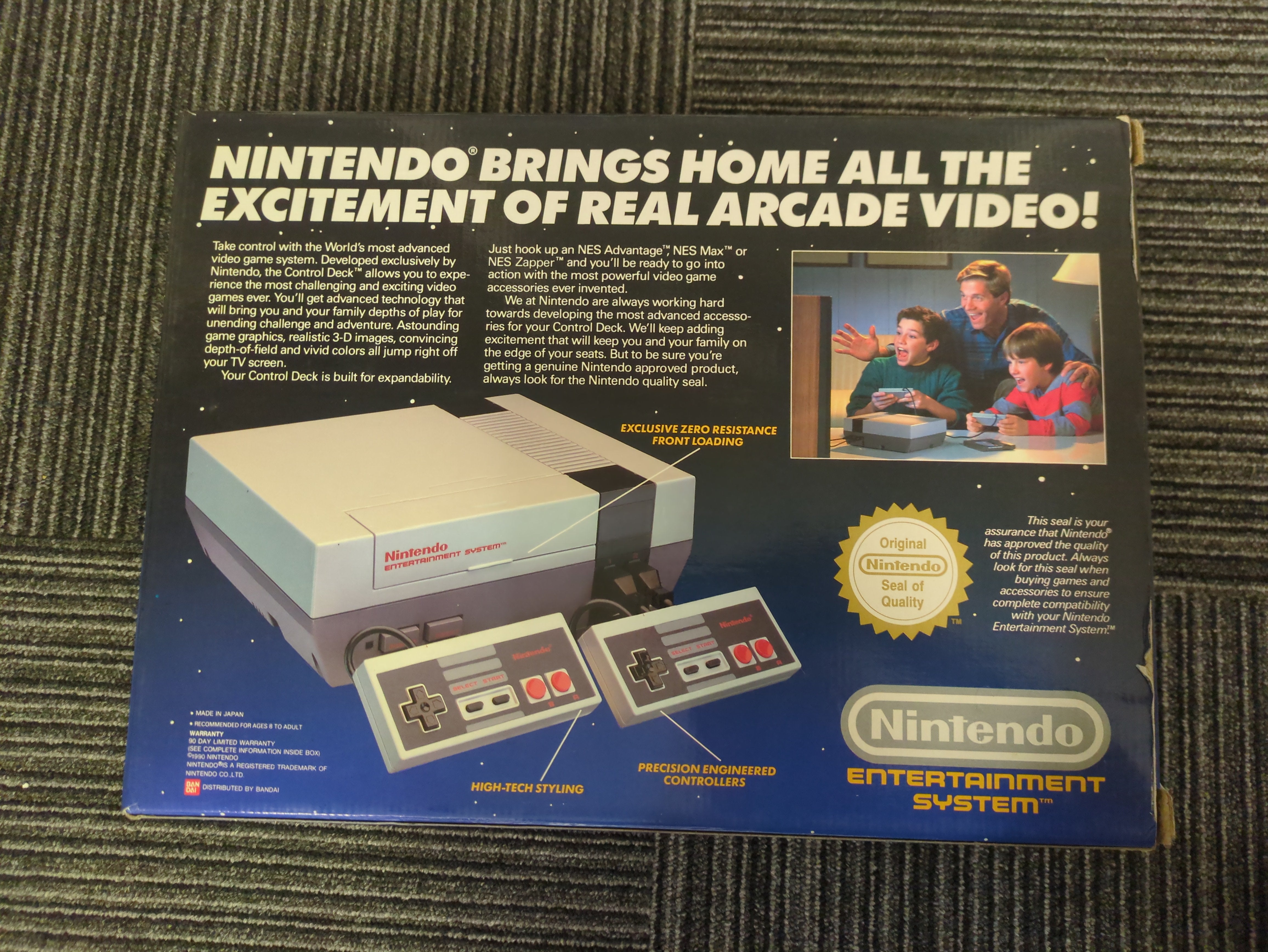 Teenage Mutant Hero Turtles NES Nintendo Entertainment System Boxed Console