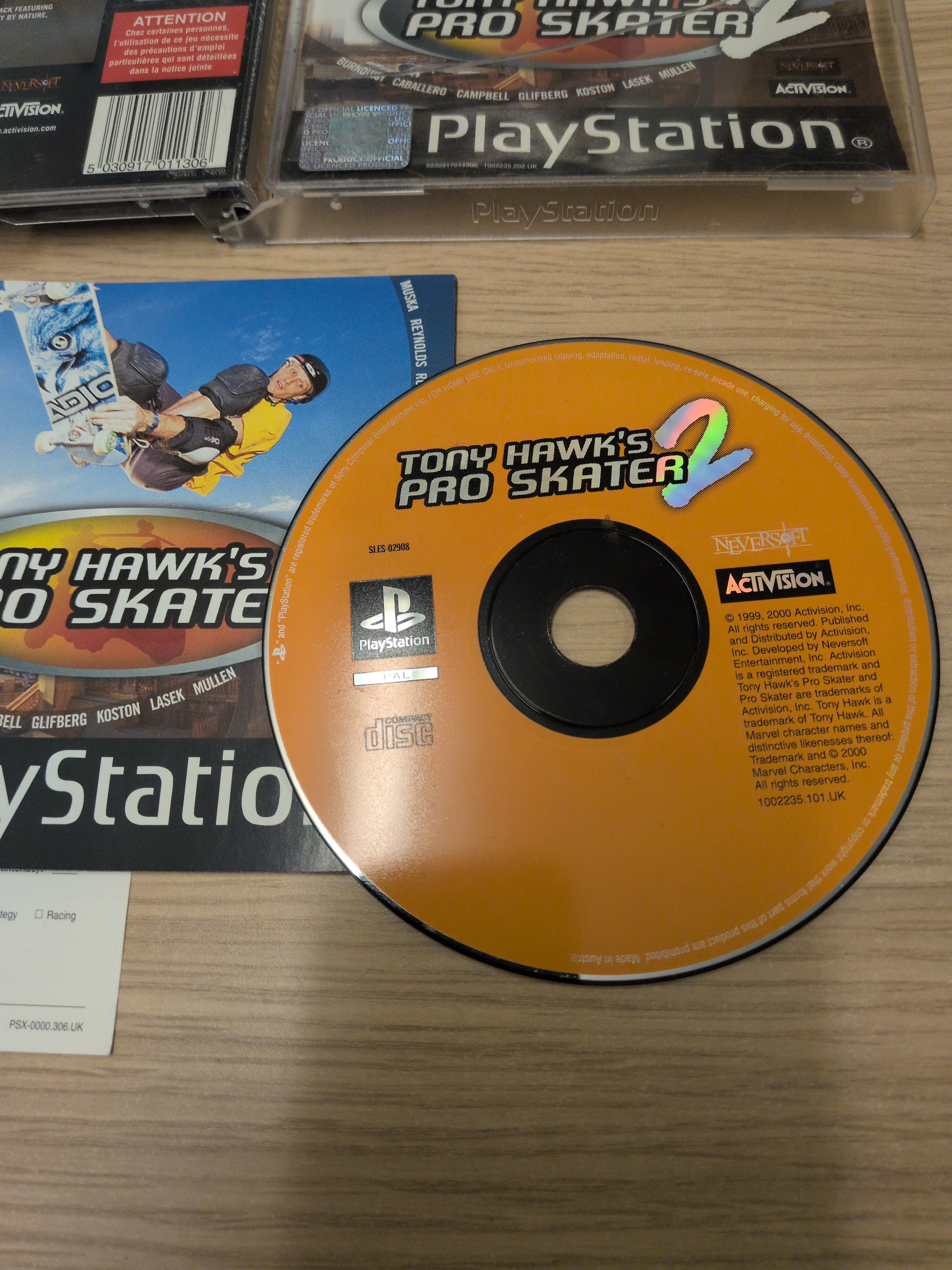 Tony Hawk's Pro Skater 2 Sony PS1 game