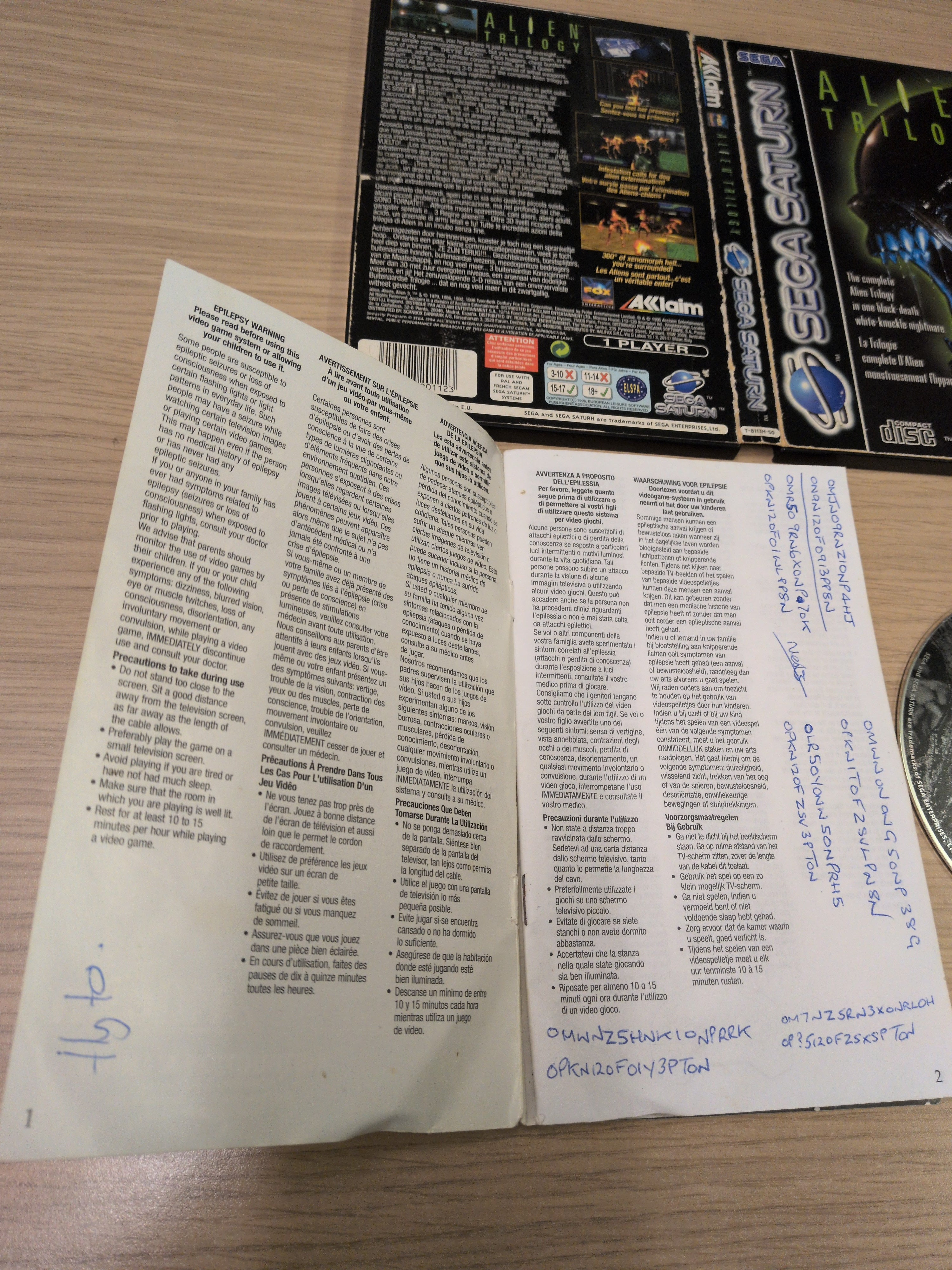 Alien Trilogy Sega Saturn game