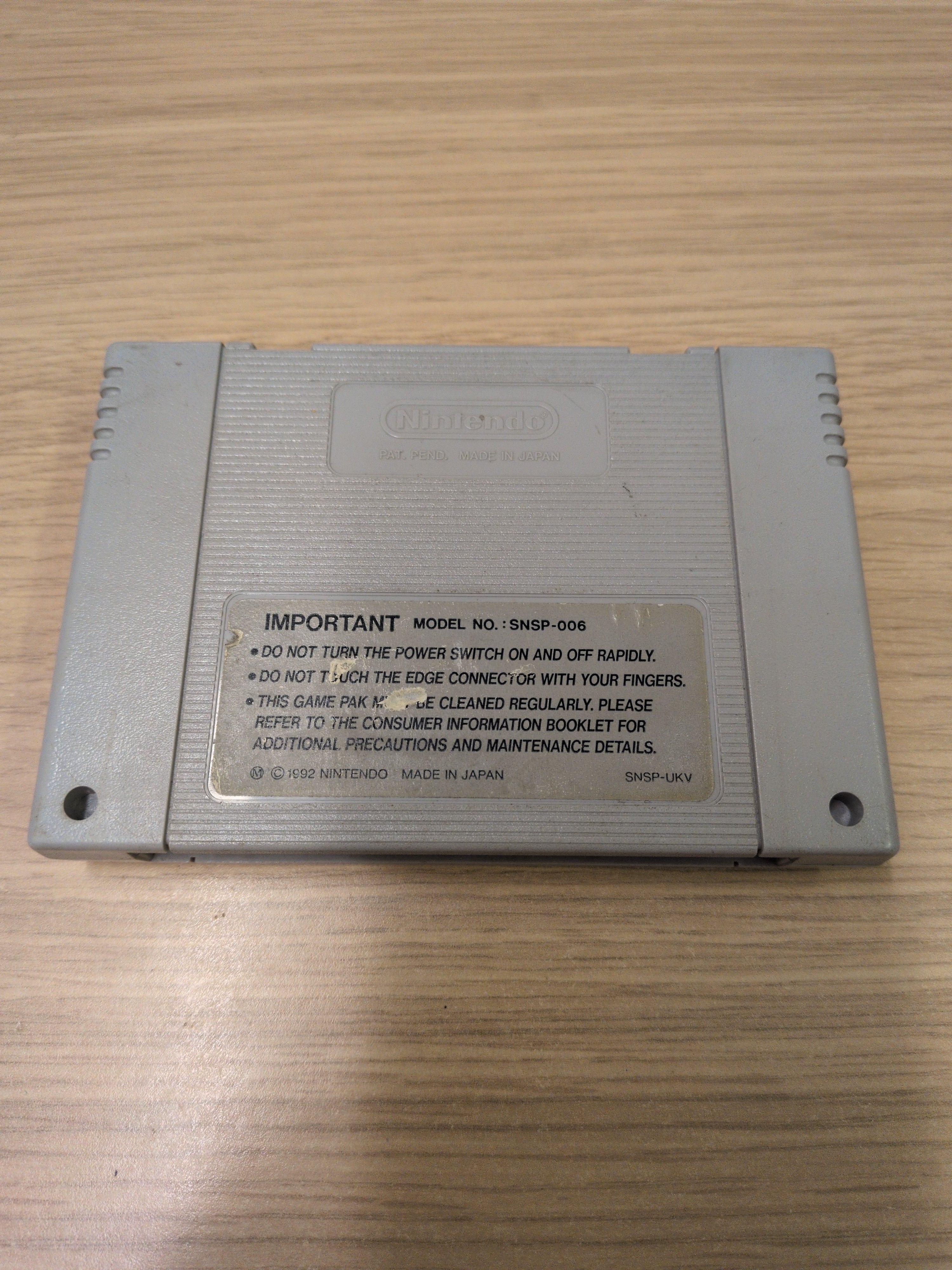 Super Mario Kart Super Nintendo SNES game Cart Only