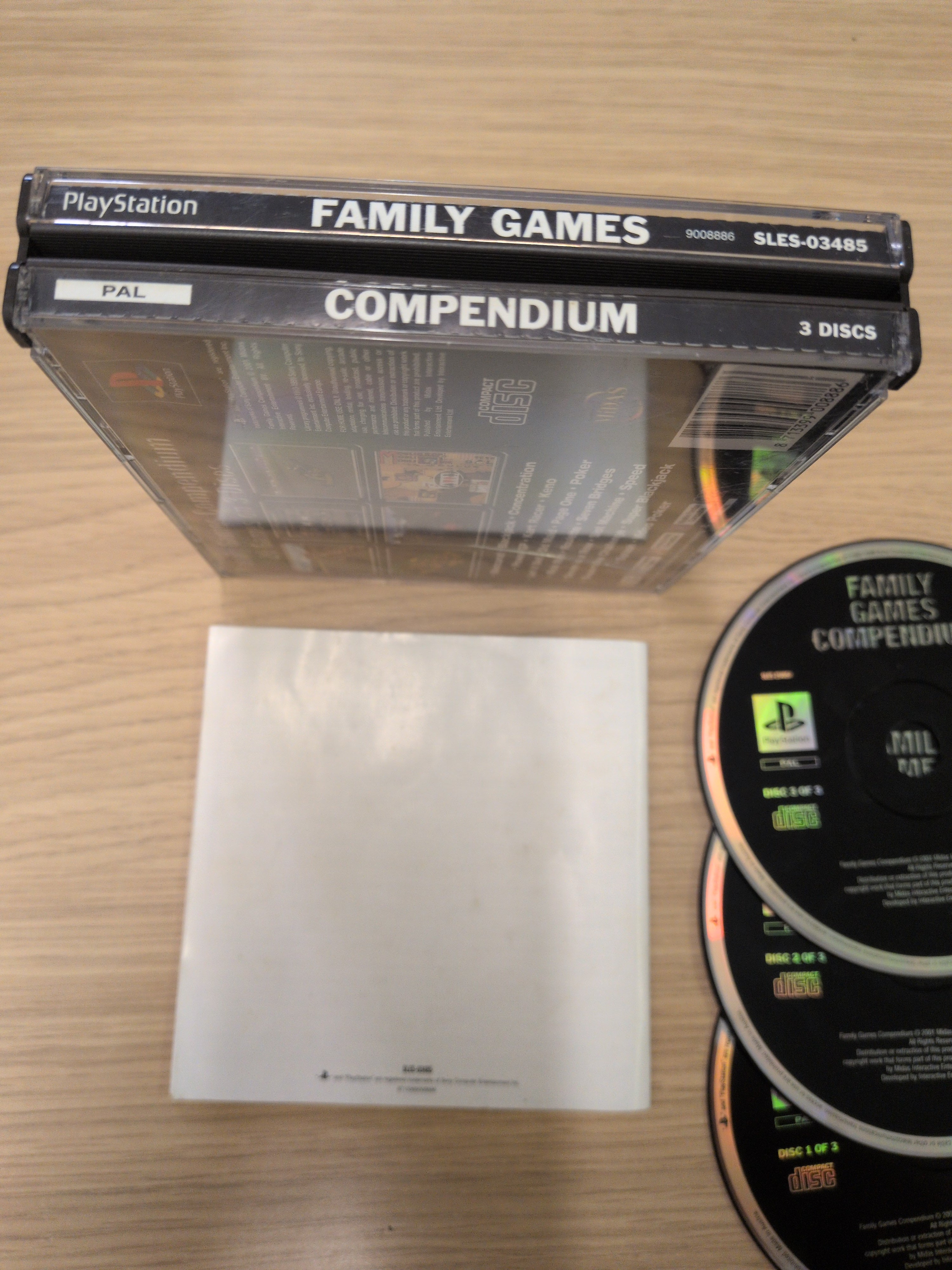 Family Games Compendium Sony PS1 game