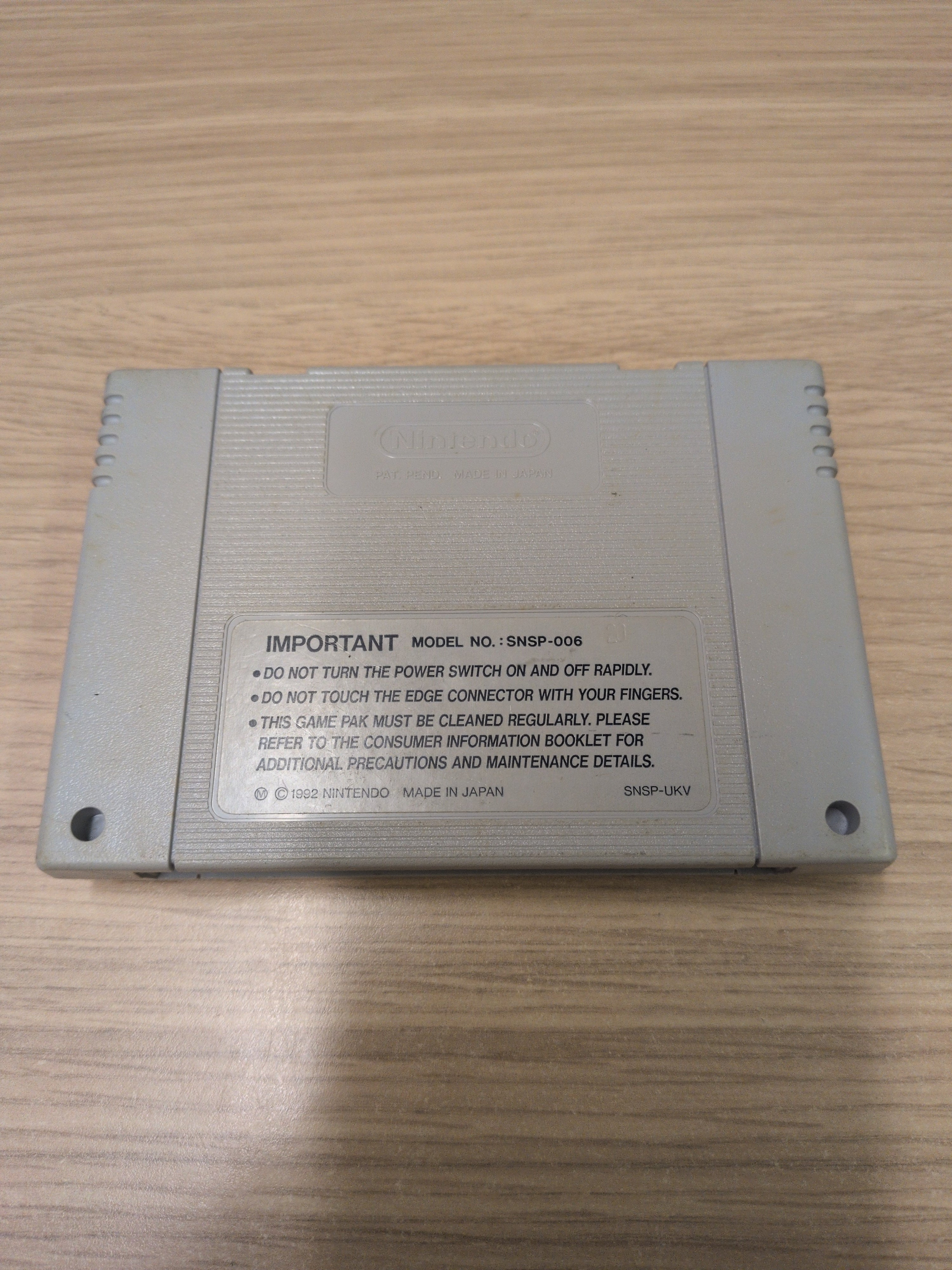 The Incredible Crash Dummies Super Nintendo SNES game cart only