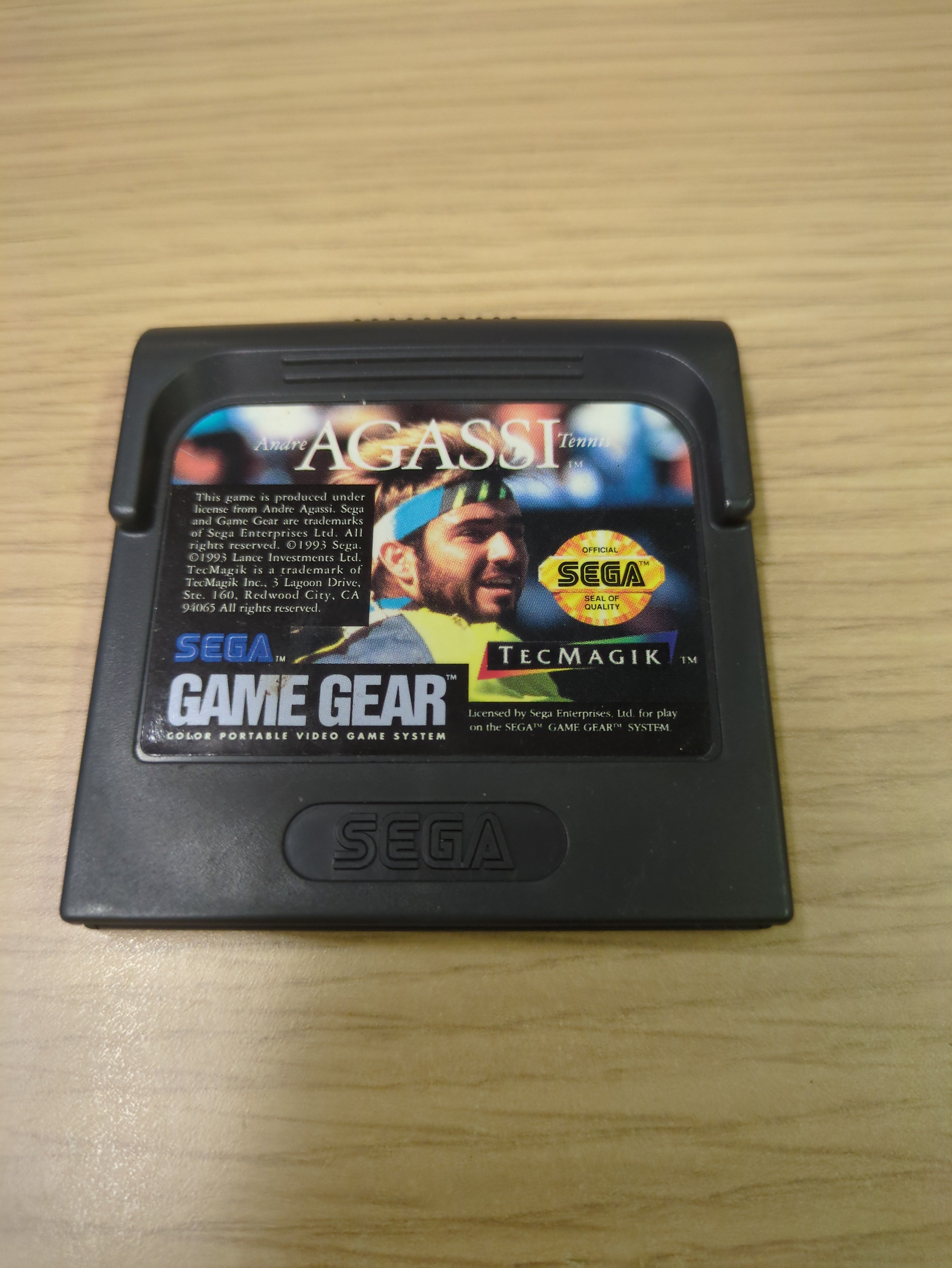 Andre Agassi Tennis NTSC Sega Game Gear game cart only