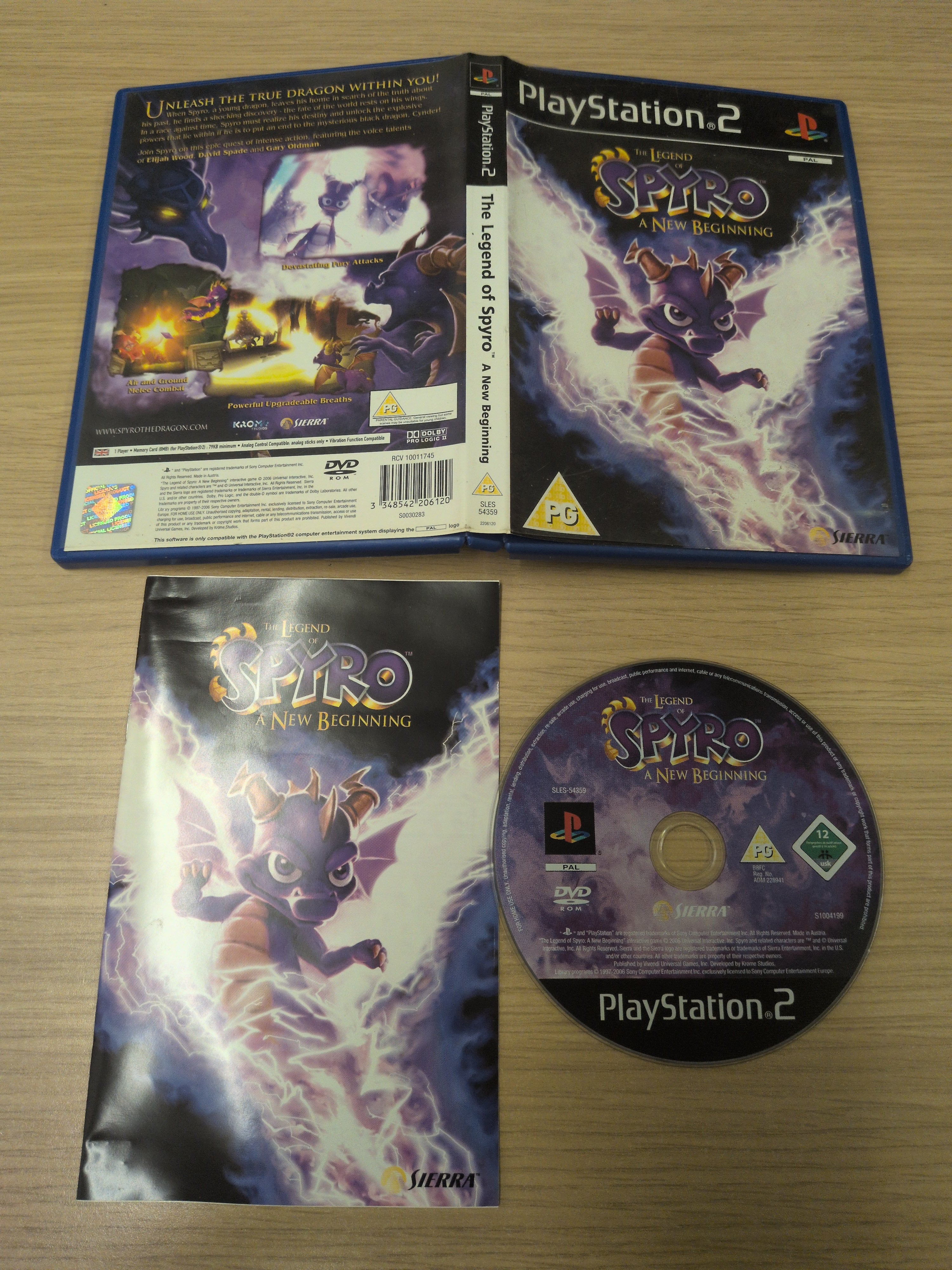 The Legend of Spyro A New Beginning Sony PS2 game