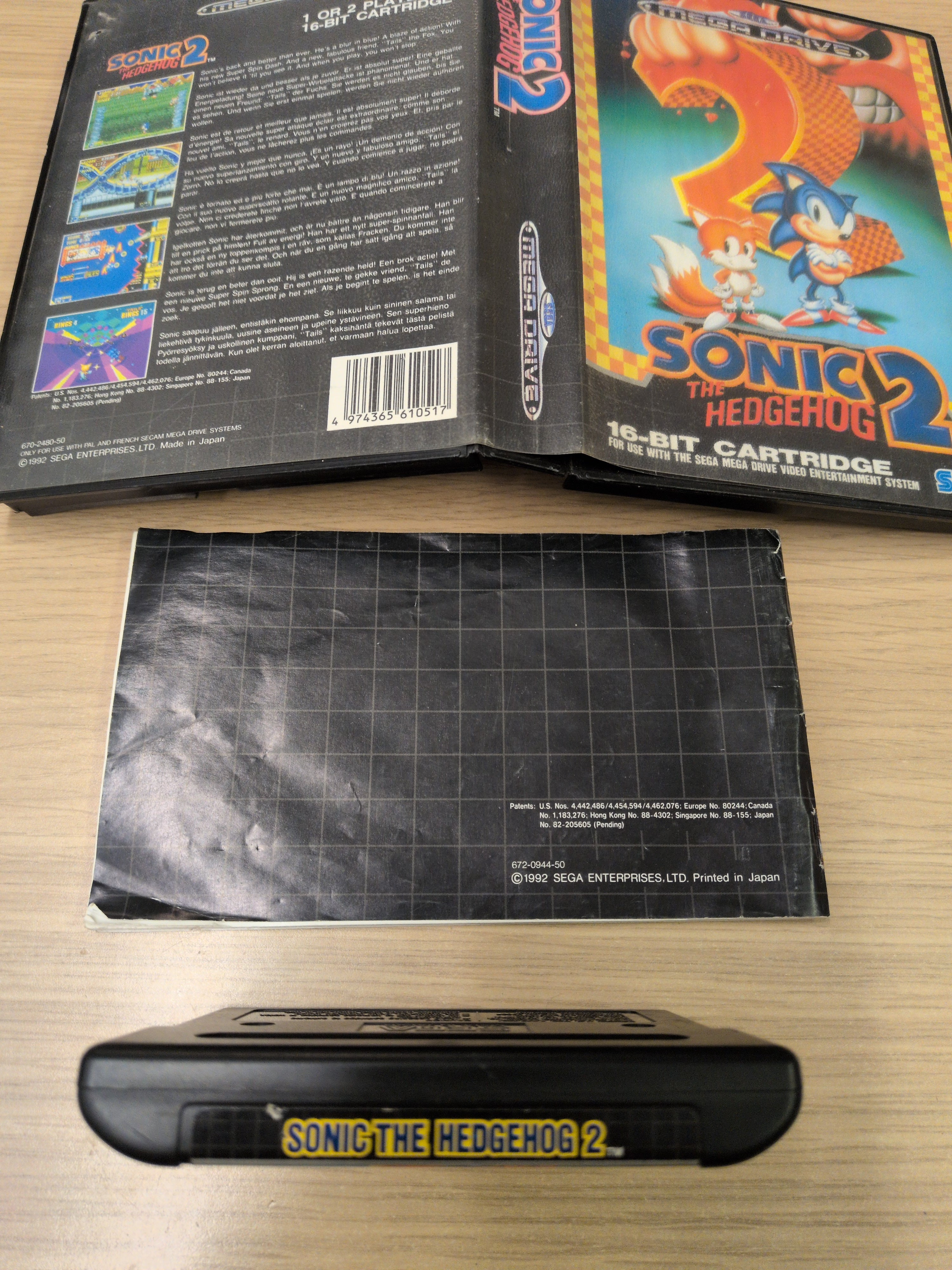 Sonic The Hedgehog 2 Sega Mega Drive game