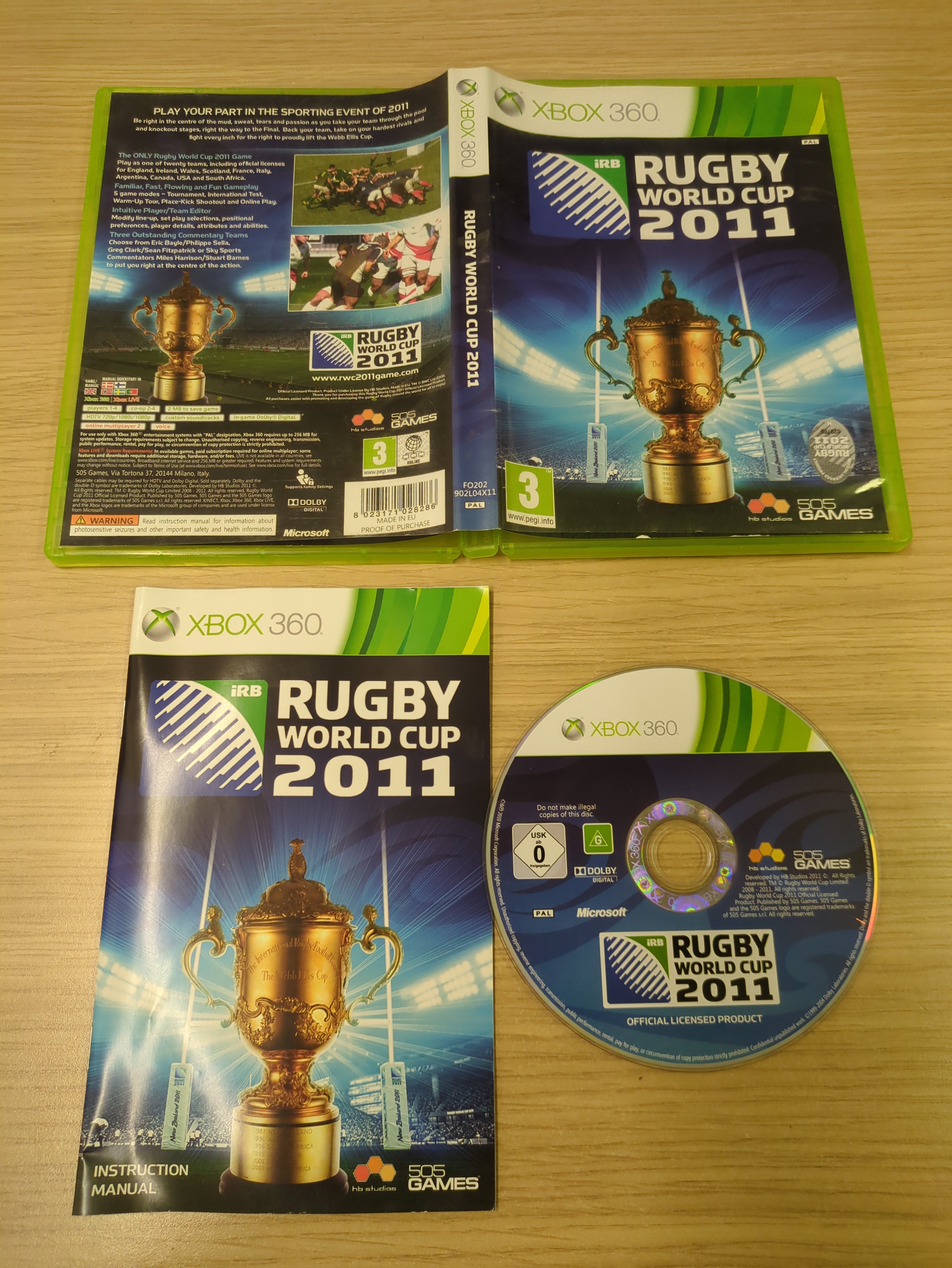 Rugby World Cup 2011 Xbox 360 game
